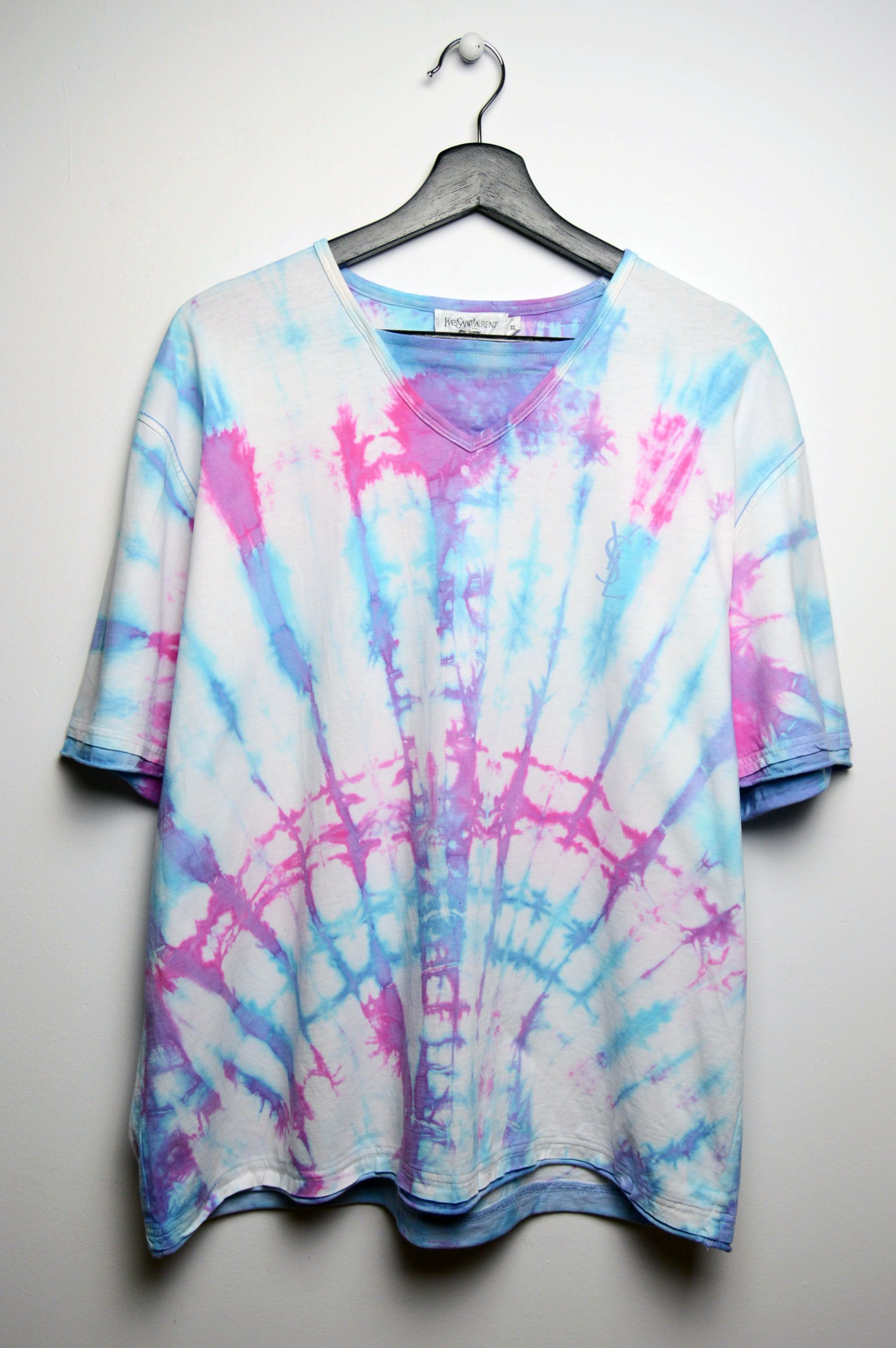 Yves Saint Laurent ysl tie dye vintage shirt Size US L / EU 52-54 / 3 - 4 Thumbnail
