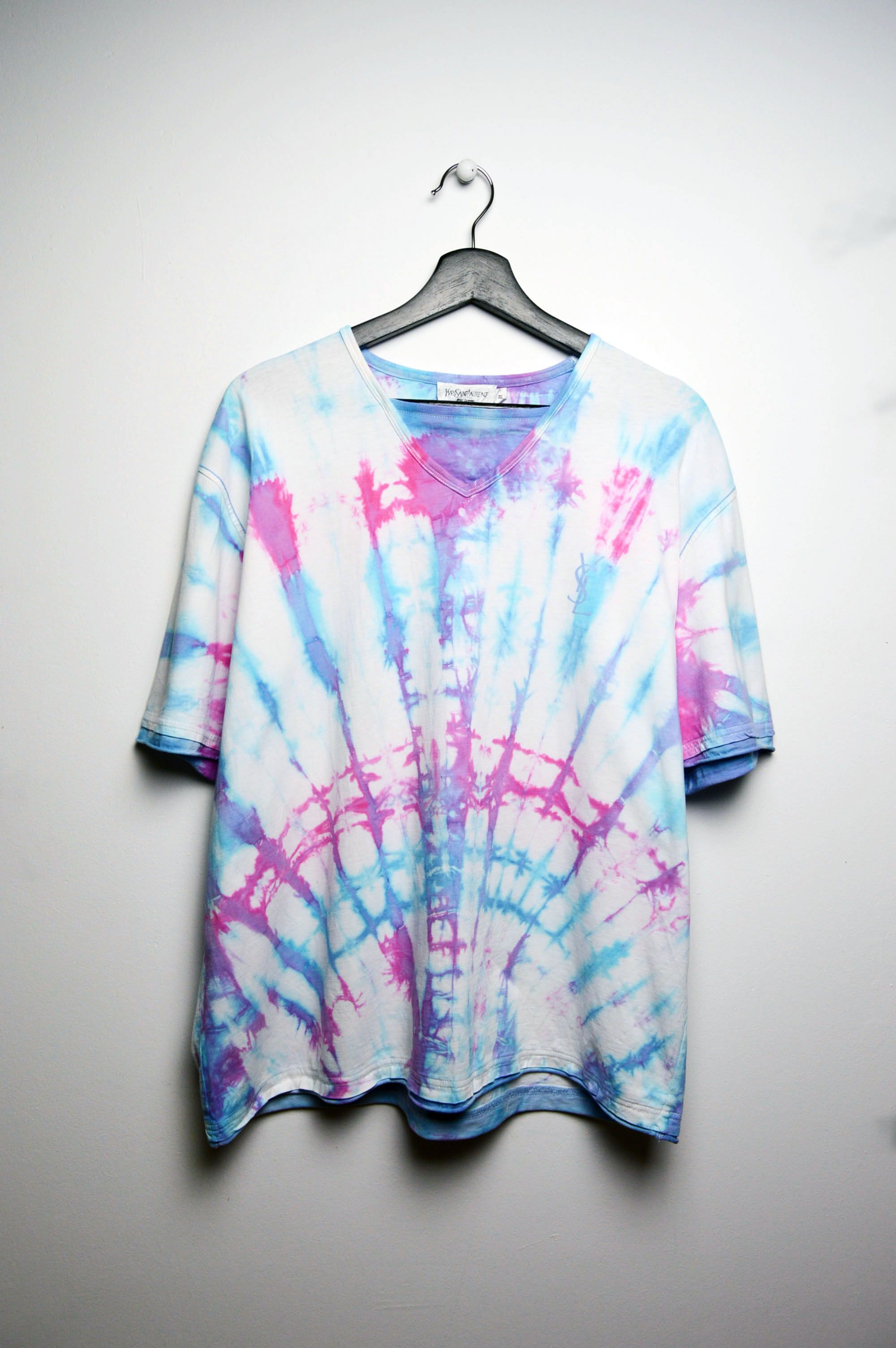 Yves Saint Laurent ysl tie dye vintage shirt Size US L / EU 52-54 / 3 - 1 Thumbnail