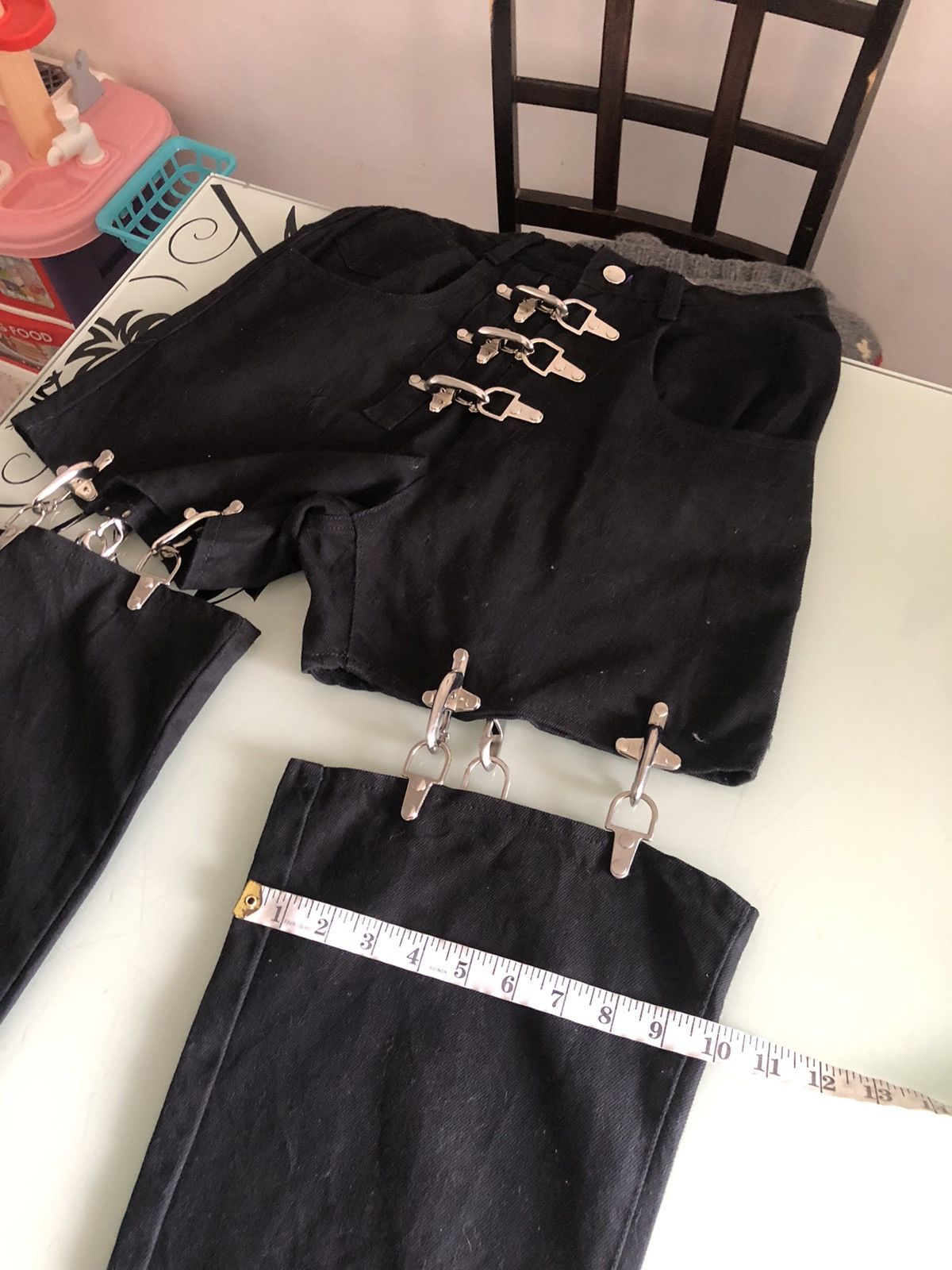 Japanese Brand Rare🥷🏿 M.Y.O.B Nyc Seditionaries Bondage Punk Denim Size US 27 - 23 Thumbnail