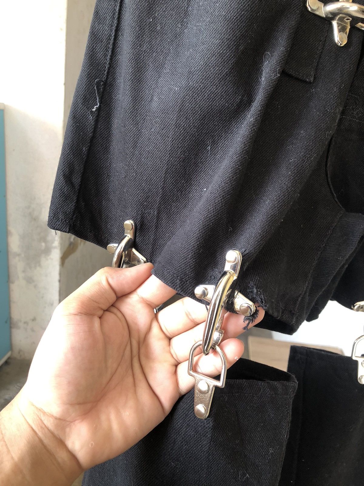 Japanese Brand Rare🥷🏿 M.Y.O.B Nyc Seditionaries Bondage Punk Denim Size US 27 - 16 Thumbnail
