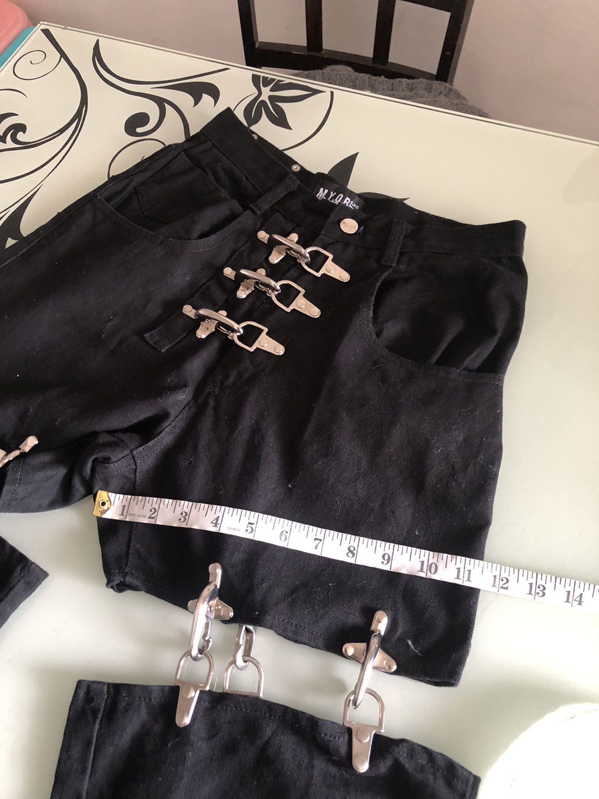Japanese Brand Rare🥷🏿 M.Y.O.B Nyc Seditionaries Bondage Punk Denim Size US 27 - 22 Thumbnail