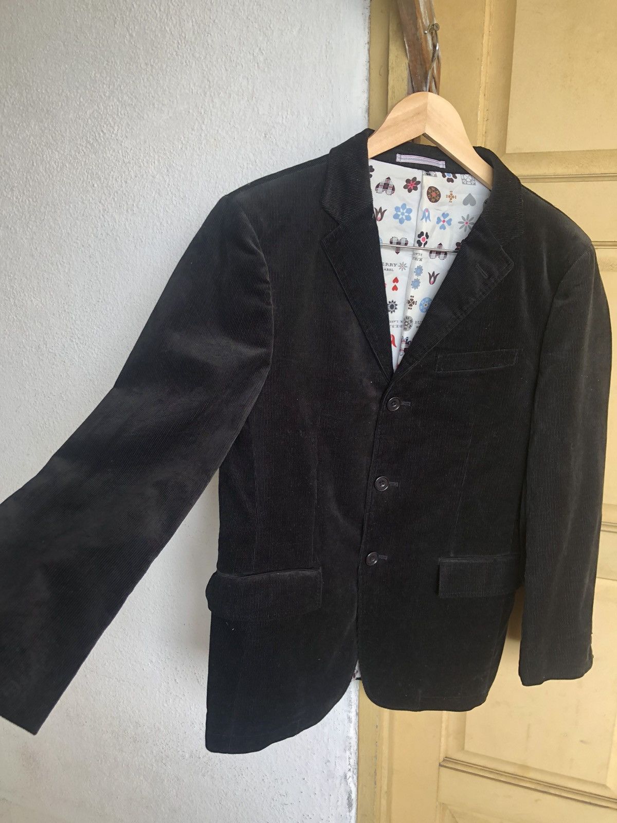 Burberry Vintage Burberry Corduroy Single Breasted Blazer Jackets Size US S / EU 44-46 / 1 - 9 Thumbnail