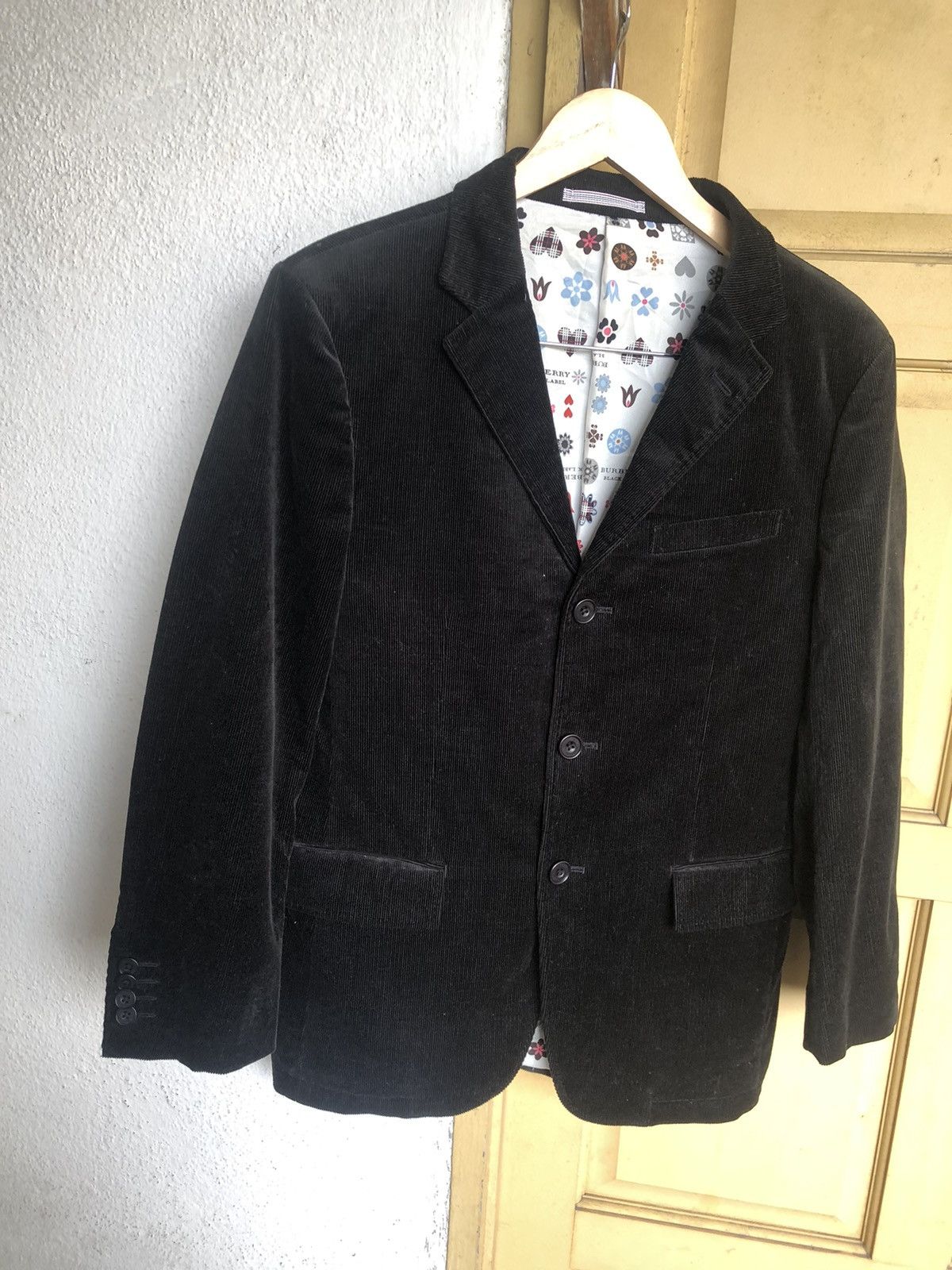Burberry Vintage Burberry Corduroy Single Breasted Blazer Jackets Size US S / EU 44-46 / 1 - 7 Thumbnail