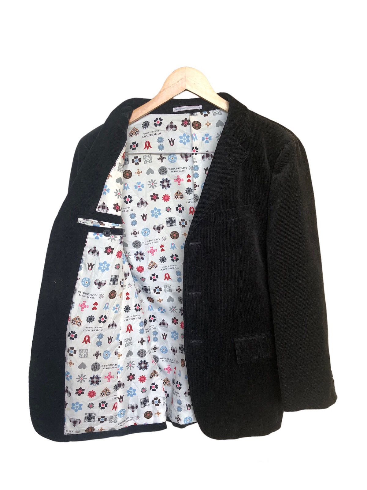 Burberry Vintage Burberry Corduroy Single Breasted Blazer Jackets Size US S / EU 44-46 / 1 - 1 Thumbnail