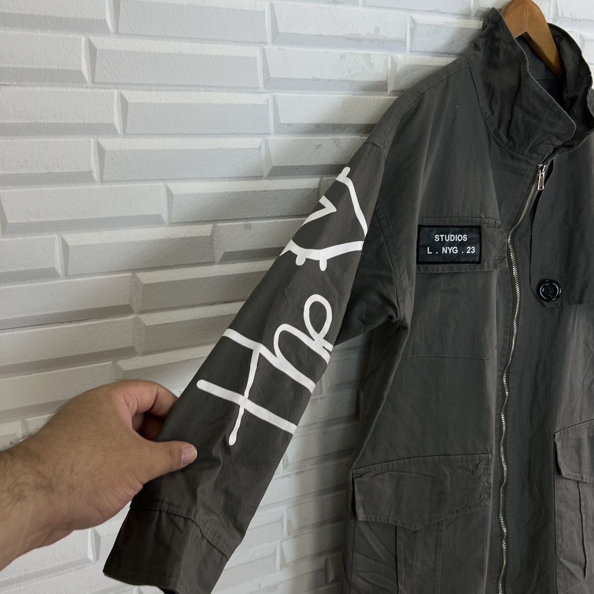 Japanese Brand MAKING LOVE BIG LOGO JACKET MILITARY STYLE STREETFASHION Size US L / EU 52-54 / 3 - 5 Thumbnail