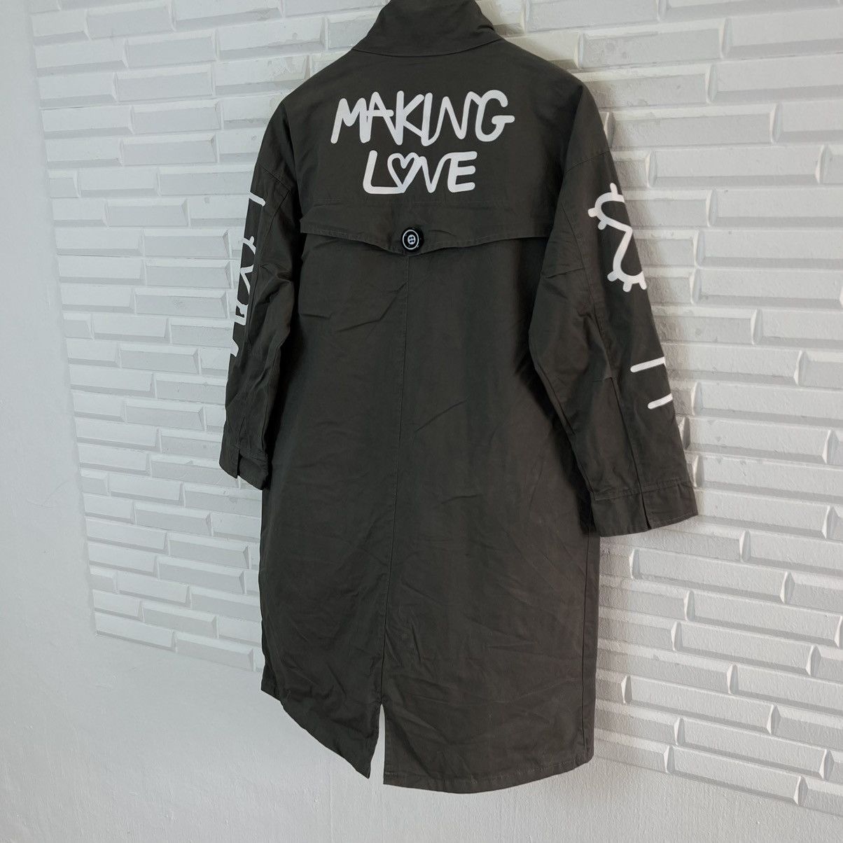 Japanese Brand MAKING LOVE BIG LOGO JACKET MILITARY STYLE STREETFASHION Size US L / EU 52-54 / 3 - 7 Thumbnail