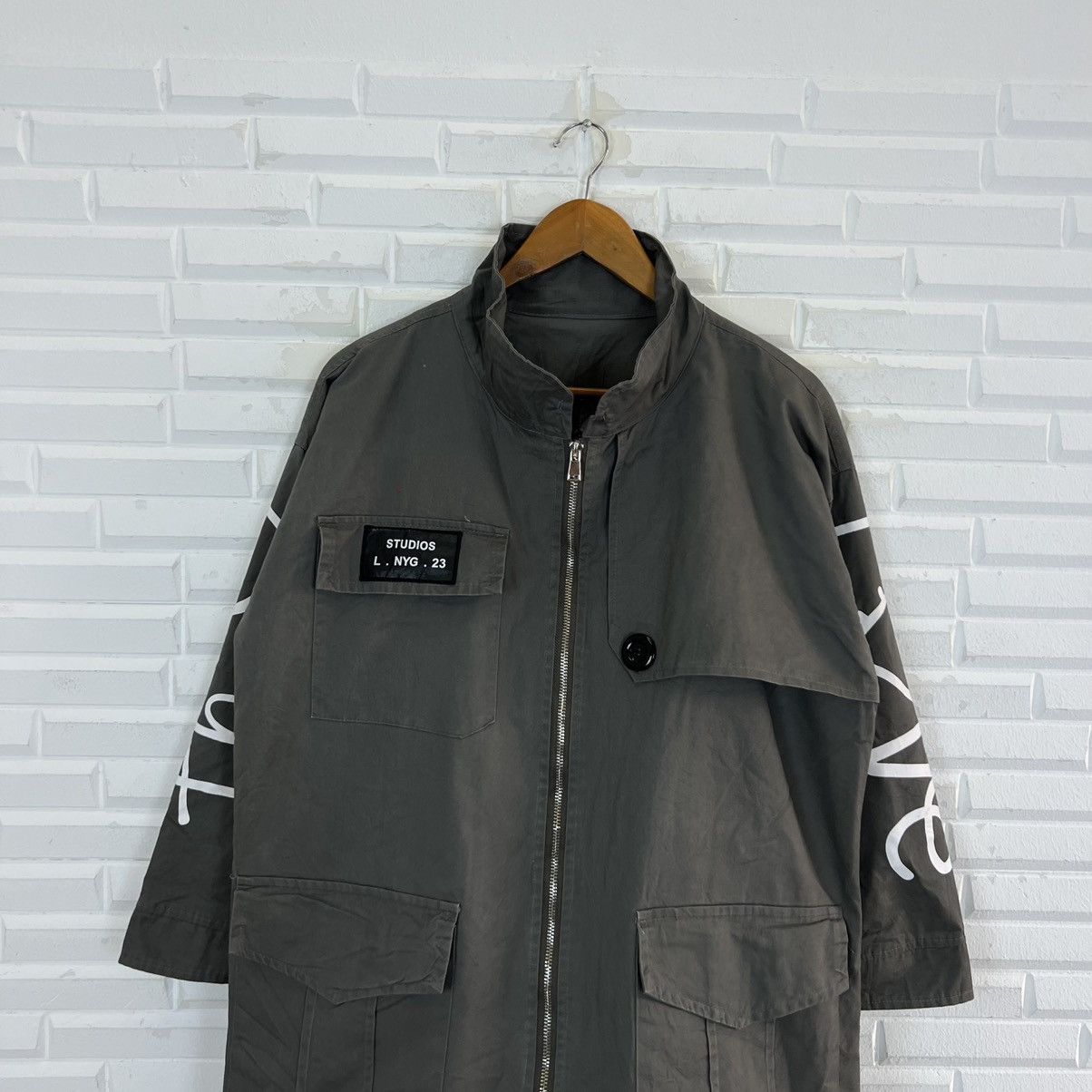 Japanese Brand MAKING LOVE BIG LOGO JACKET MILITARY STYLE STREETFASHION Size US L / EU 52-54 / 3 - 3 Thumbnail
