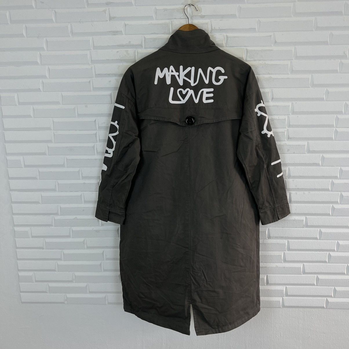 Japanese Brand MAKING LOVE BIG LOGO JACKET MILITARY STYLE STREETFASHION Size US L / EU 52-54 / 3 - 6 Thumbnail