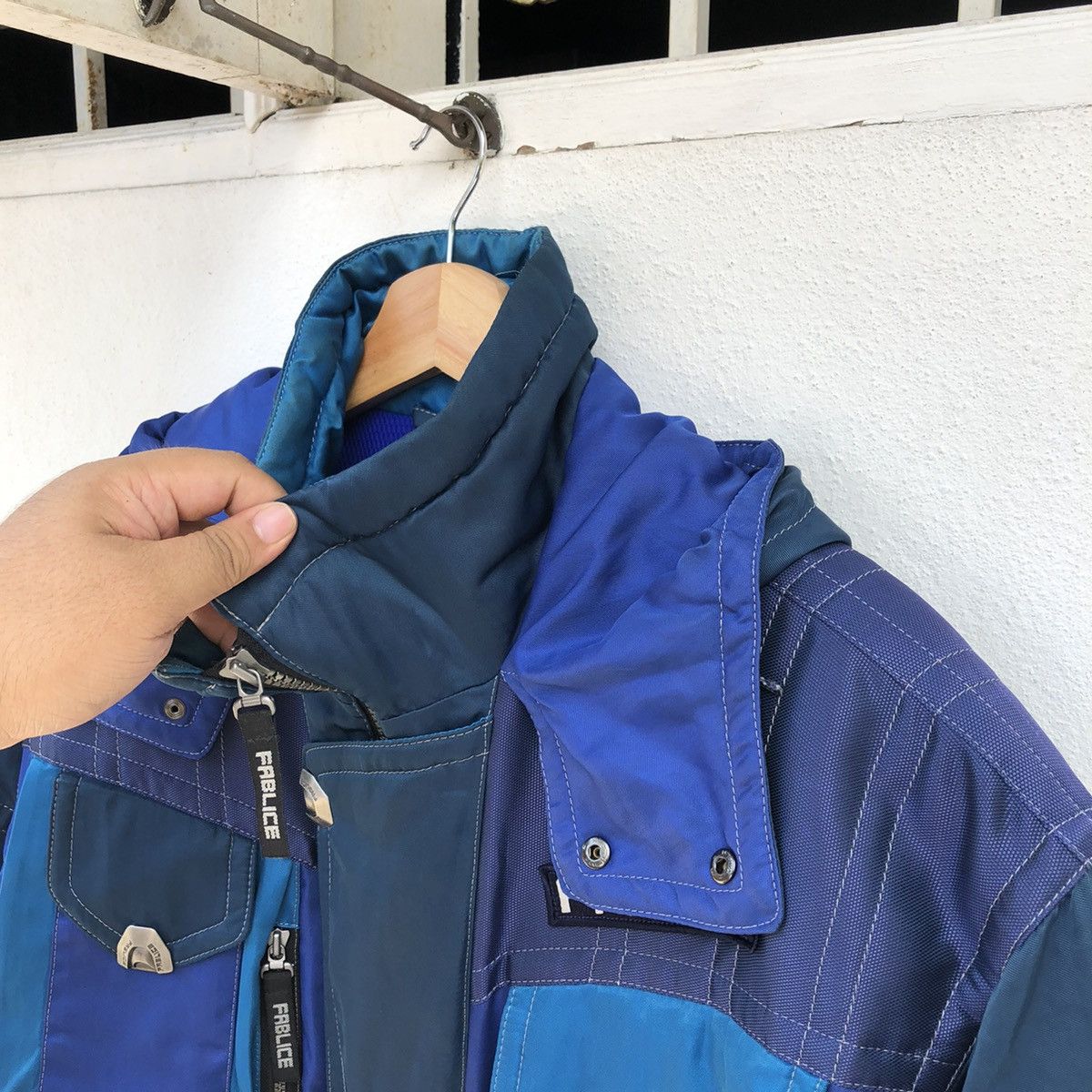 Japanese Brand RACING FABLICE SKI JACKET MULTI POCKET Size US L / EU 52-54 / 3 - 10 Thumbnail