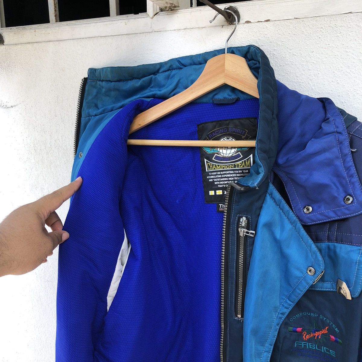Japanese Brand RACING FABLICE SKI JACKET MULTI POCKET Size US L / EU 52-54 / 3 - 16 Thumbnail