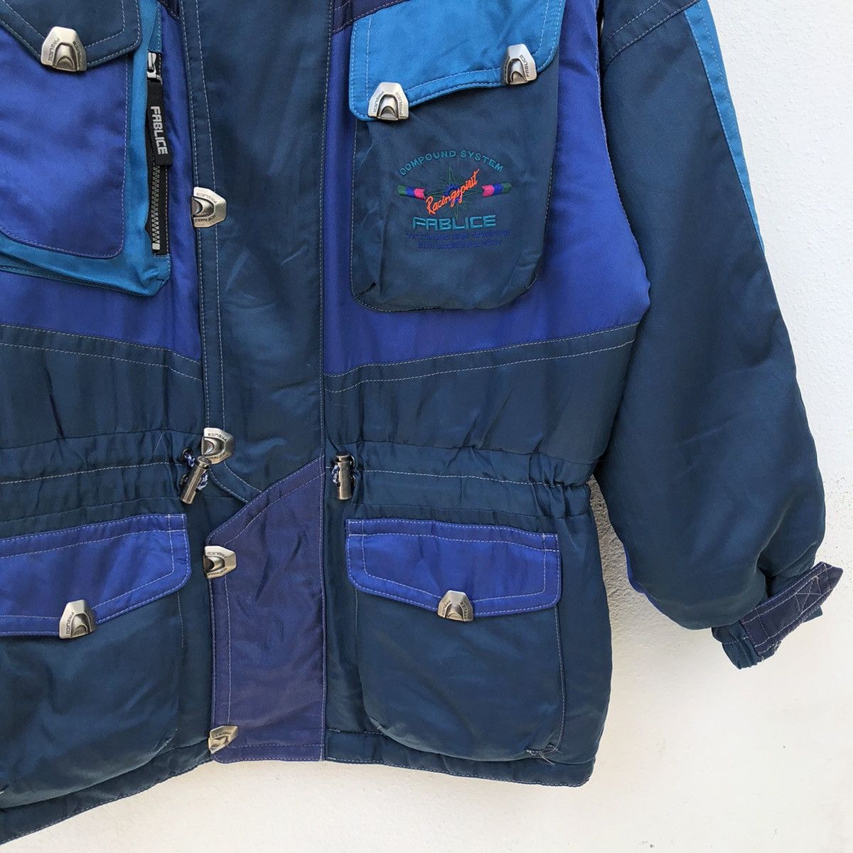 Japanese Brand RACING FABLICE SKI JACKET MULTI POCKET Size US L / EU 52-54 / 3 - 5 Thumbnail