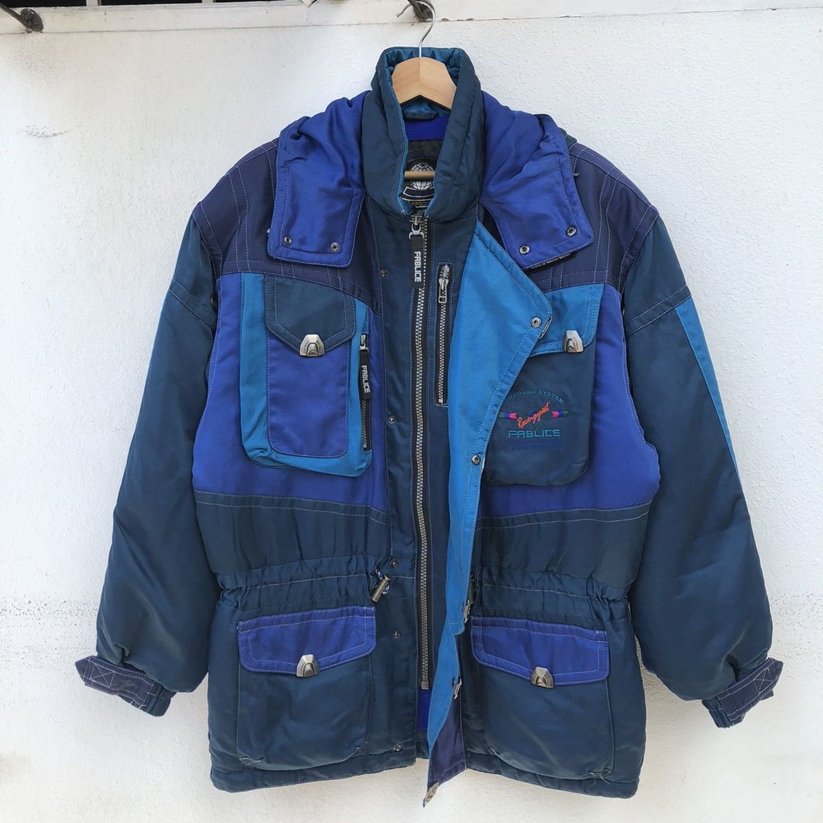 Japanese Brand RACING FABLICE SKI JACKET MULTI POCKET Size US L / EU 52-54 / 3 - 14 Thumbnail
