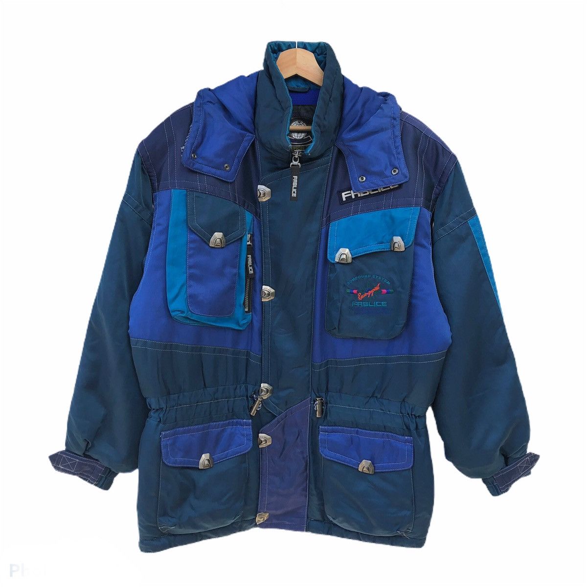 Japanese Brand RACING FABLICE SKI JACKET MULTI POCKET Size US L / EU 52-54 / 3 - 1 Thumbnail