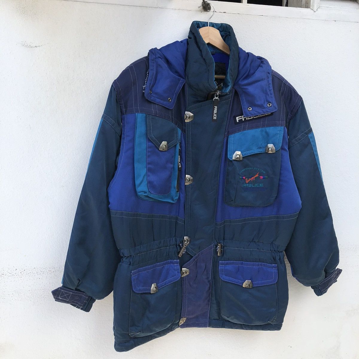 Japanese Brand RACING FABLICE SKI JACKET MULTI POCKET Size US L / EU 52-54 / 3 - 2 Thumbnail