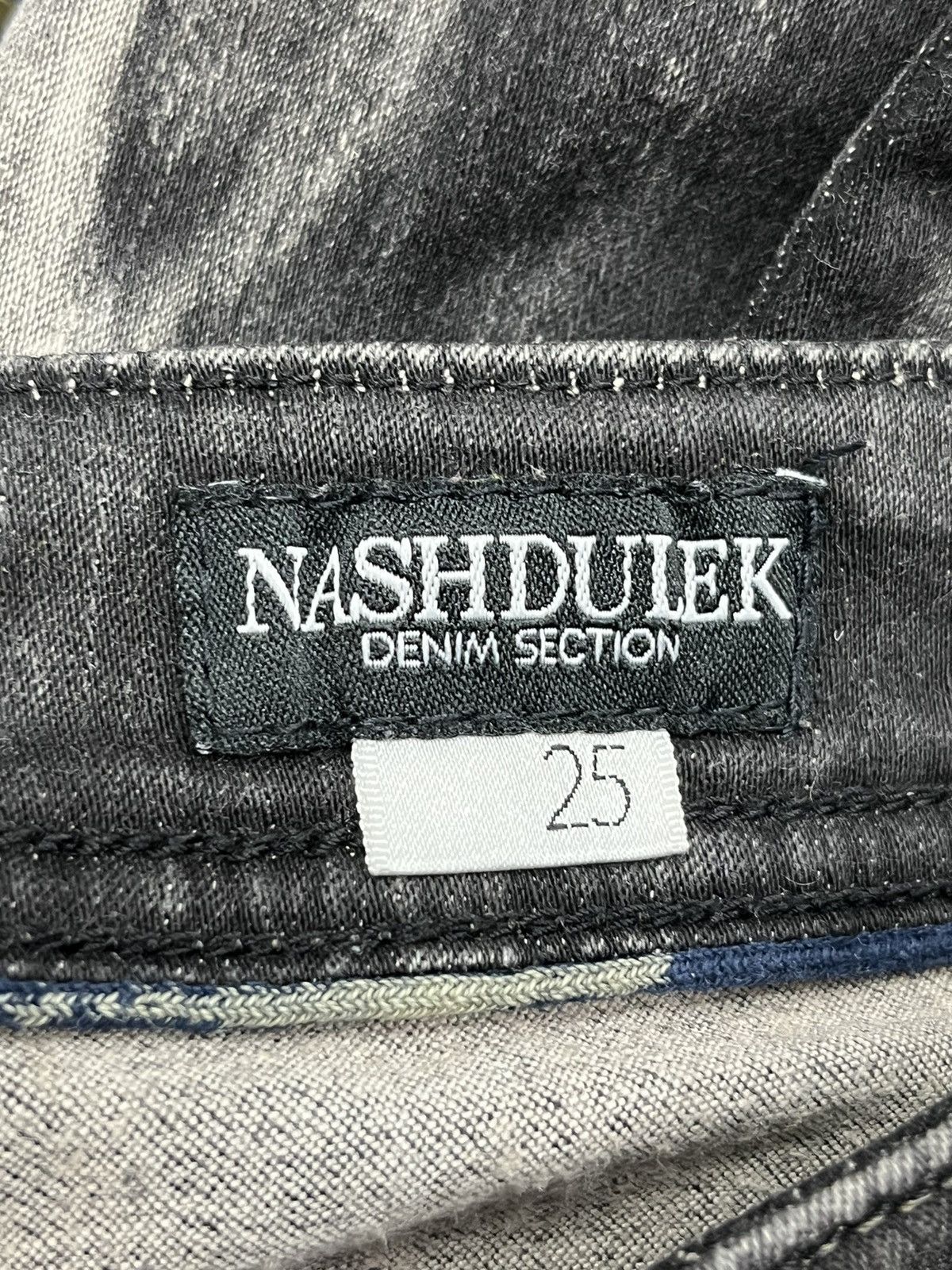 Japanese Brand × Vintage NASHDULEK Acid Vomit Stretch Skinny Low Rise Woman’s Jeans Size US 26 / EU 42 - 8 Thumbnail