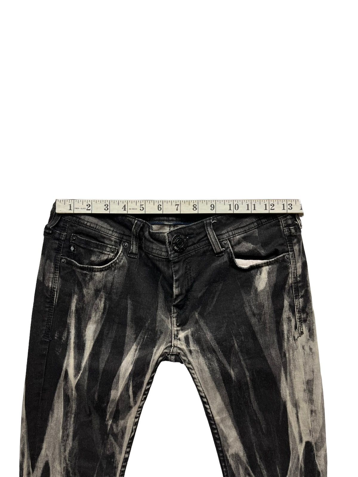 Japanese Brand × Vintage NASHDULEK Acid Vomit Stretch Skinny Low Rise Woman’s Jeans Size US 26 / EU 42 - 12 Thumbnail