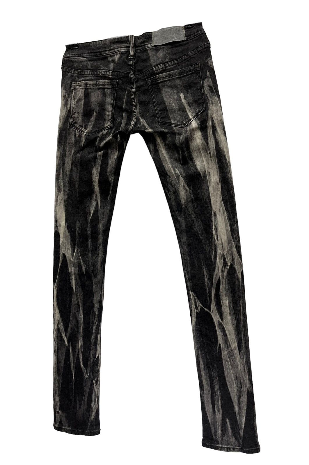 Japanese Brand × Vintage NASHDULEK Acid Vomit Stretch Skinny Low Rise Woman’s Jeans Size US 26 / EU 42 - 2 Thumbnail