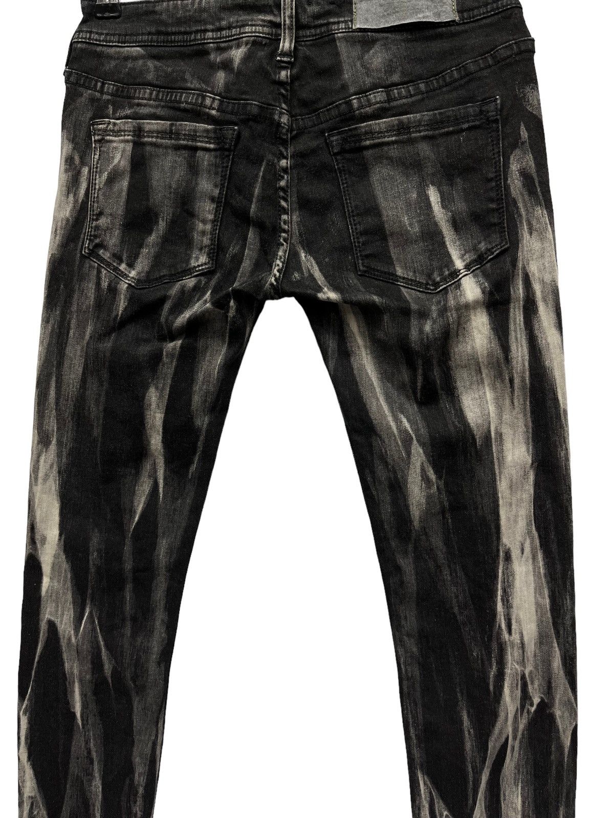 Japanese Brand × Vintage NASHDULEK Acid Vomit Stretch Skinny Low Rise Woman’s Jeans Size US 26 / EU 42 - 3 Thumbnail