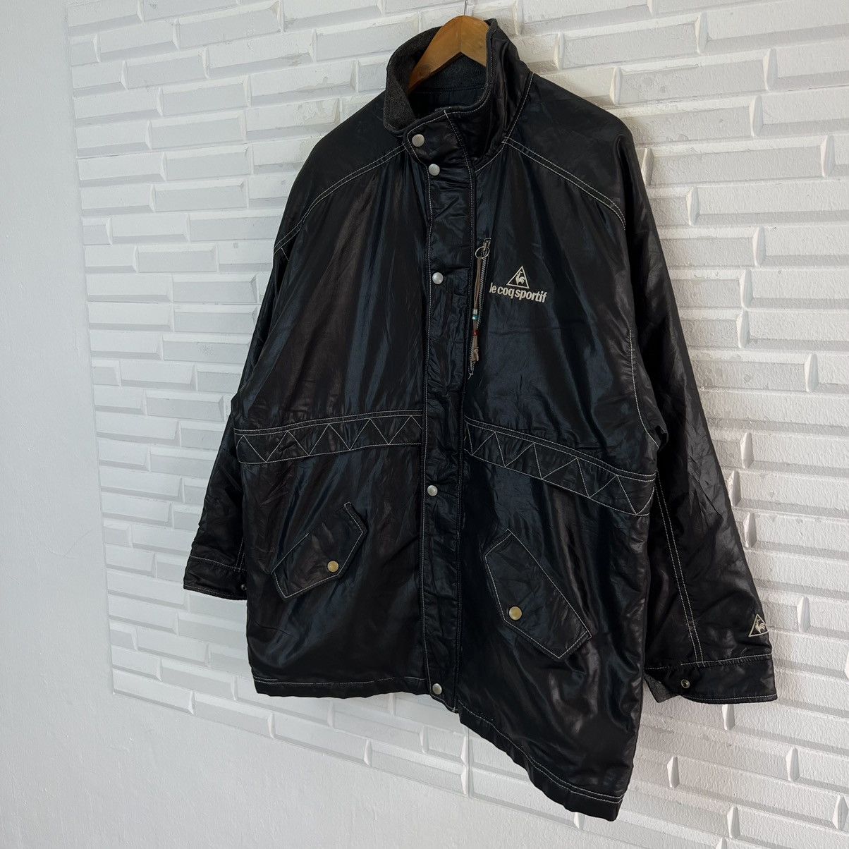 Japanese Brand ULTIMATE ICONIC BLACK SURVIVAL JACKET LE COQ SPORTIF Size US M / EU 48-50 / 2 - 2 Thumbnail