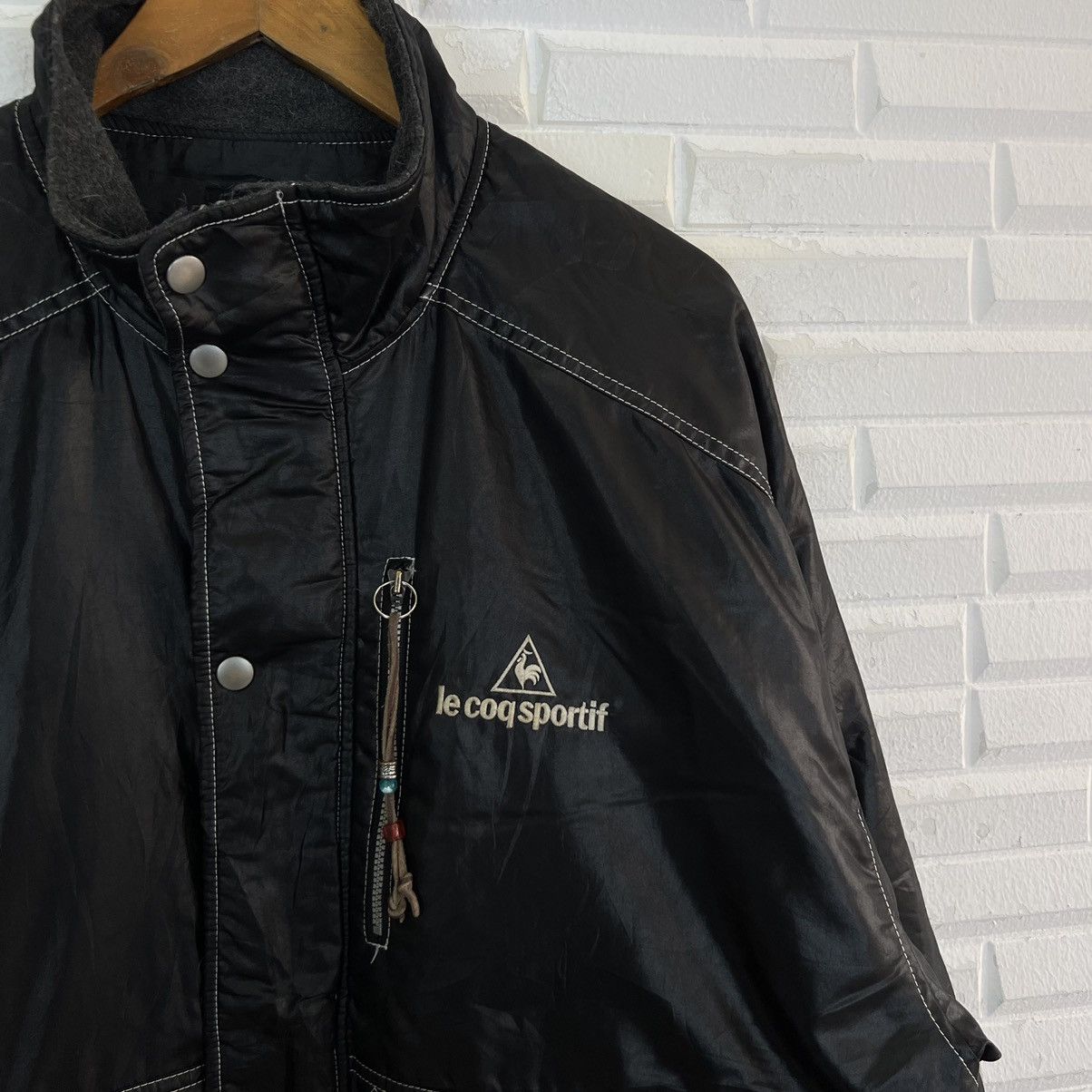 Japanese Brand ULTIMATE ICONIC BLACK SURVIVAL JACKET LE COQ SPORTIF Size US M / EU 48-50 / 2 - 5 Thumbnail
