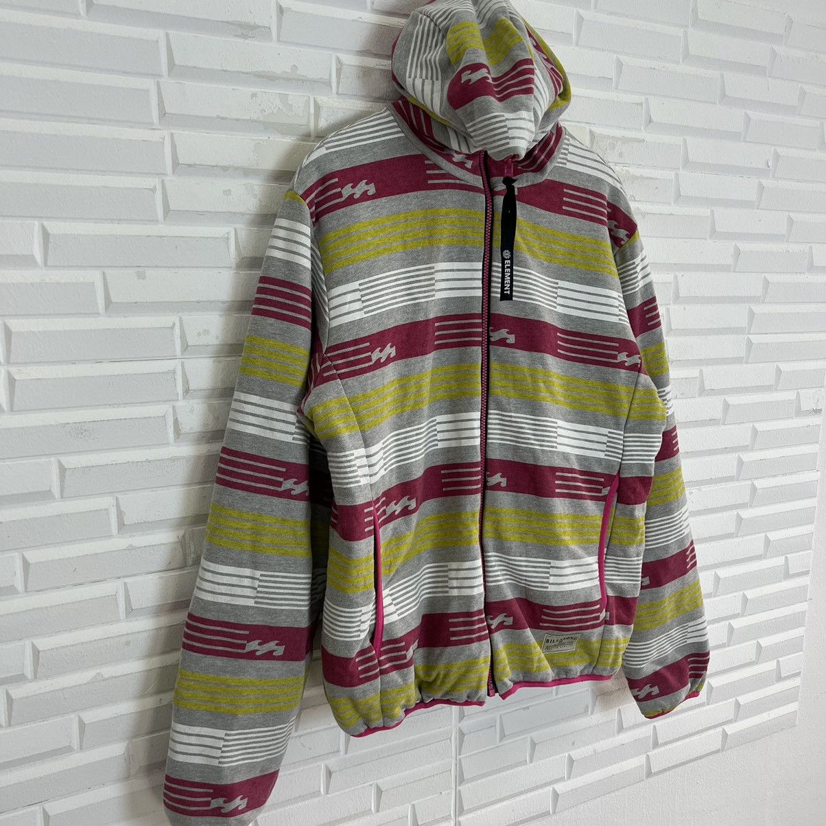 Japanese Brand VERY RARE HOODIE ZIPPER REVERSIBLE JACKET BILLABONG Size US L / EU 52-54 / 3 - 5 Thumbnail