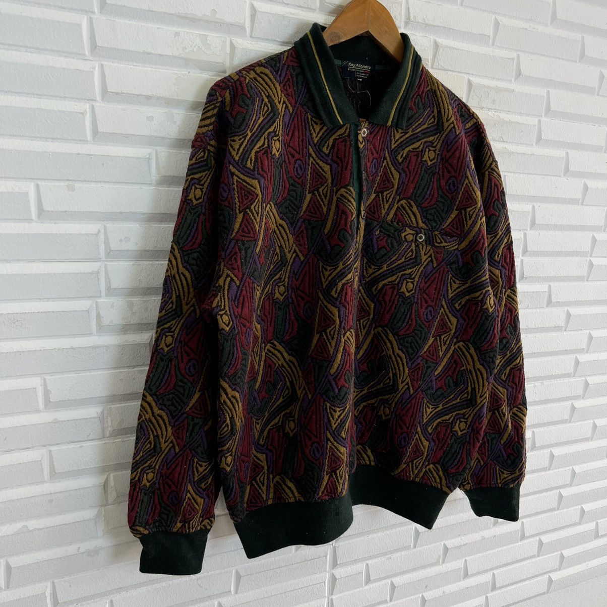 Japanese Brand VINTAGE KEY ALONDRA COLLAR SWEATSHIRT NAVAJO DESIGN Size US M / EU 48-50 / 2 - 4 Thumbnail