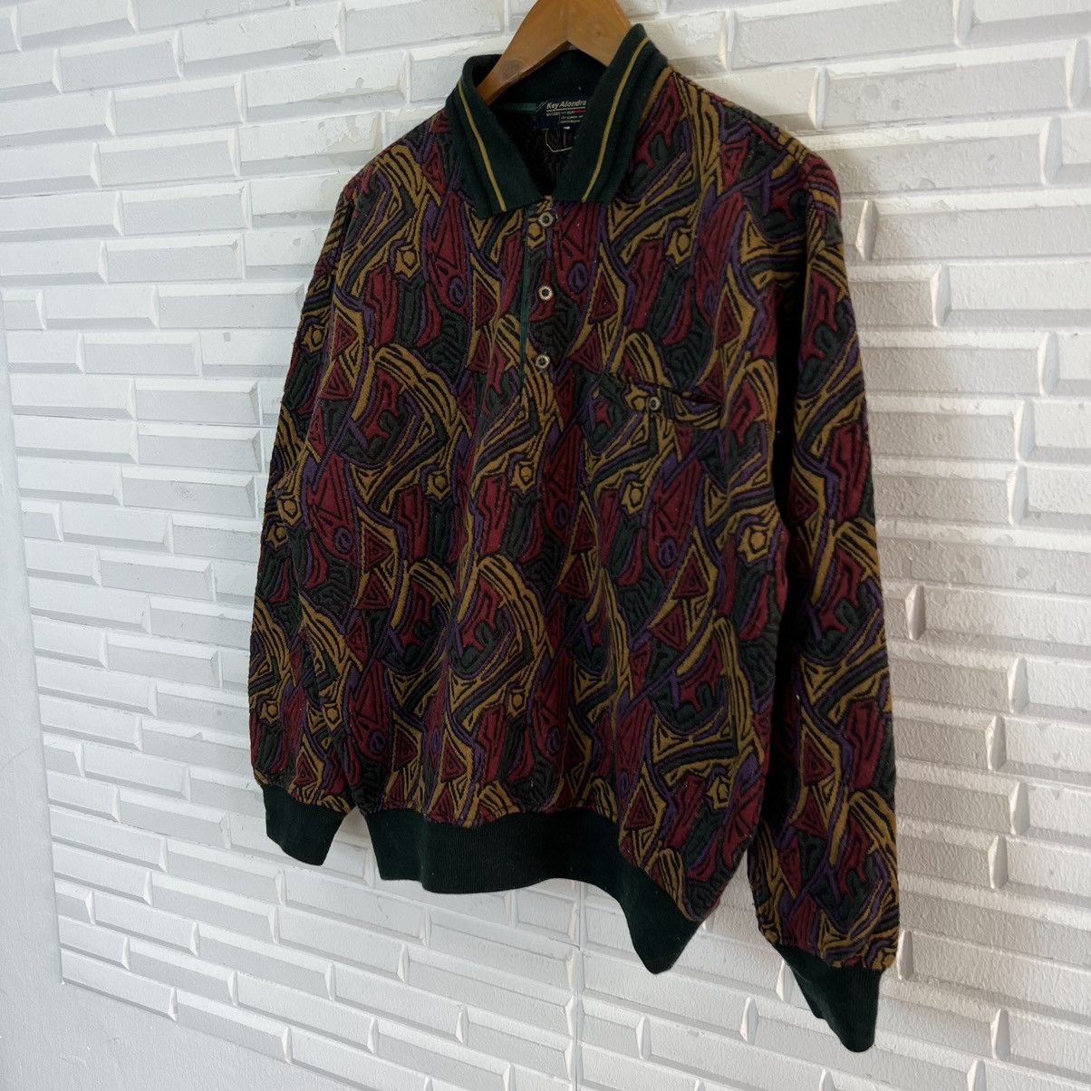 Japanese Brand VINTAGE KEY ALONDRA COLLAR SWEATSHIRT NAVAJO DESIGN Size US M / EU 48-50 / 2 - 2 Thumbnail