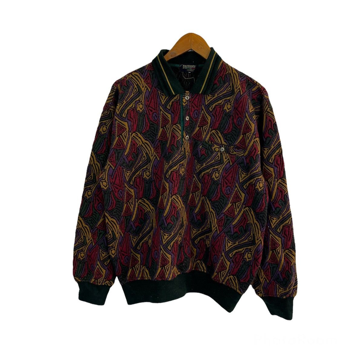 Japanese Brand VINTAGE KEY ALONDRA COLLAR SWEATSHIRT NAVAJO DESIGN Size US M / EU 48-50 / 2 - 1 Thumbnail