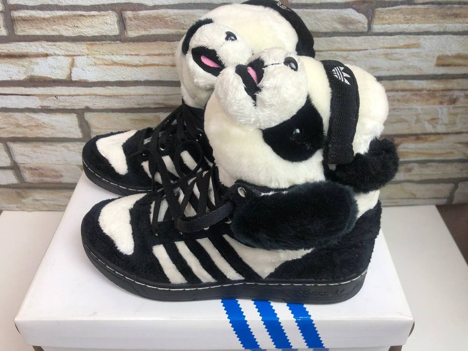 Adidas Adidas x Jeremy Scott Panda Bear 7.5 Sneakers | Grailed