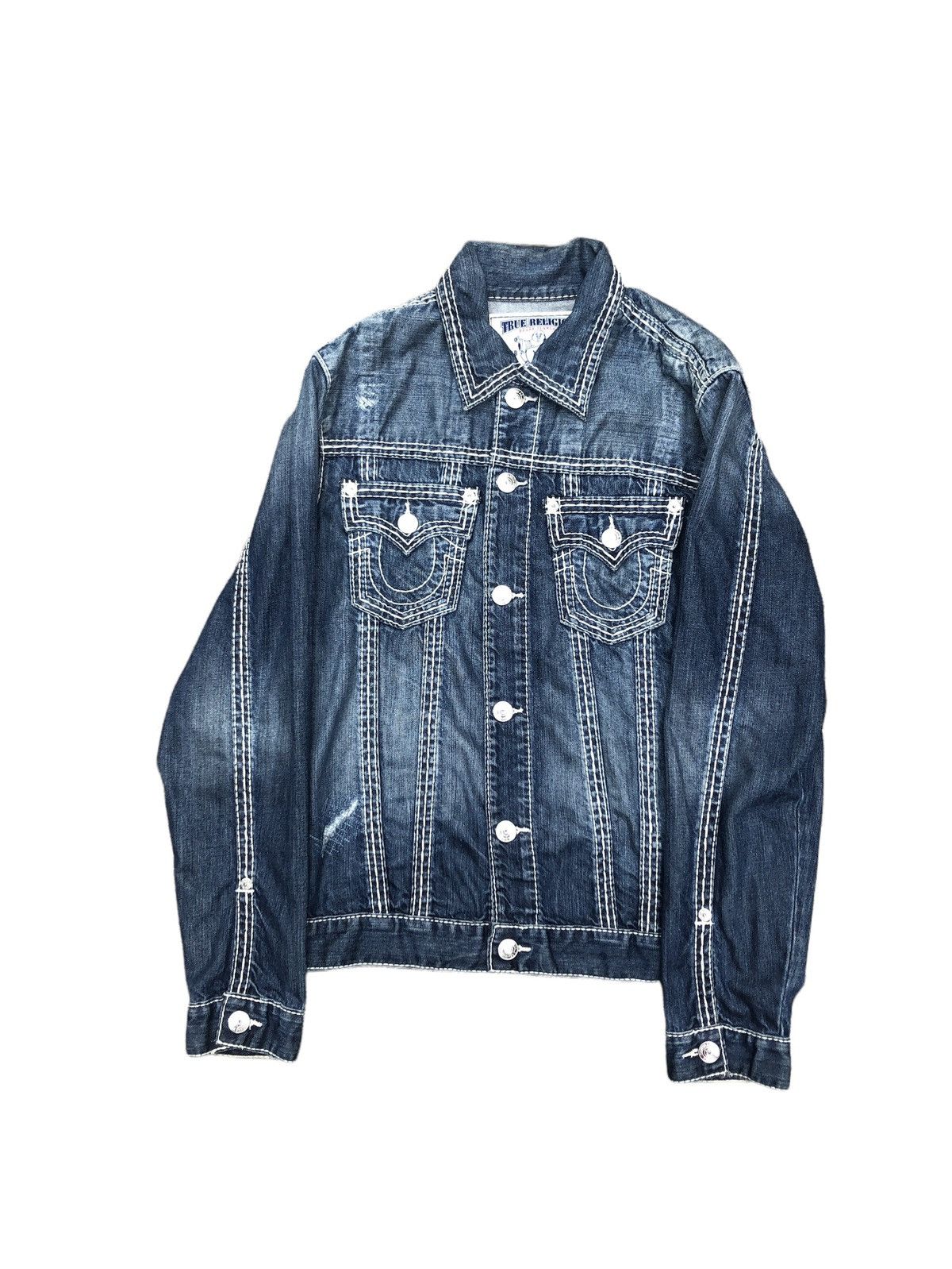 True Religion × Vintage Vintage True Religion Jeans and Jacket Set Trucker Super T Size US 36 / EU 52 - 7 Thumbnail
