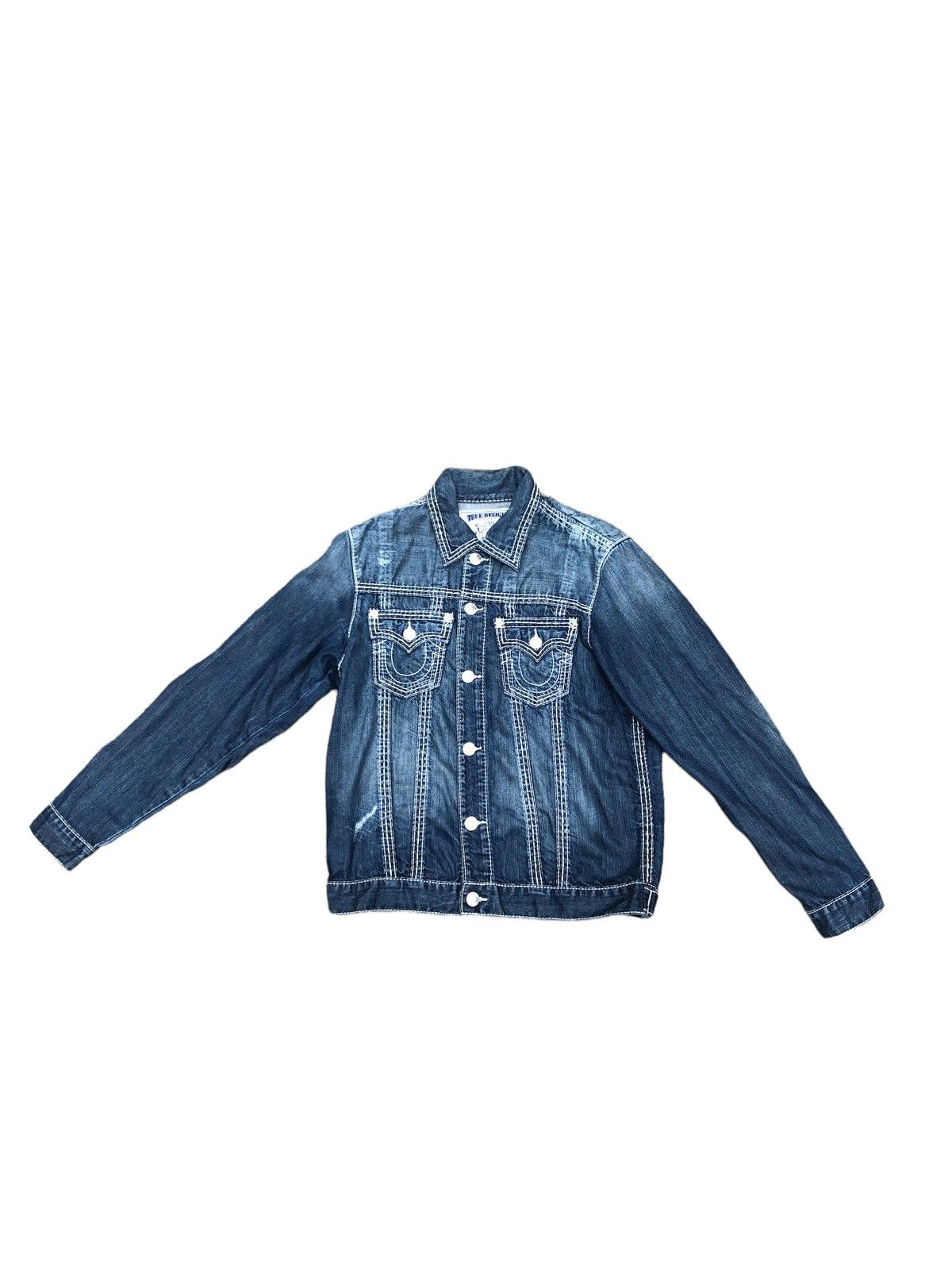 True Religion × Vintage Vintage True Religion Jeans and Jacket Set Trucker Super T Size US 36 / EU 52 - 9 Thumbnail