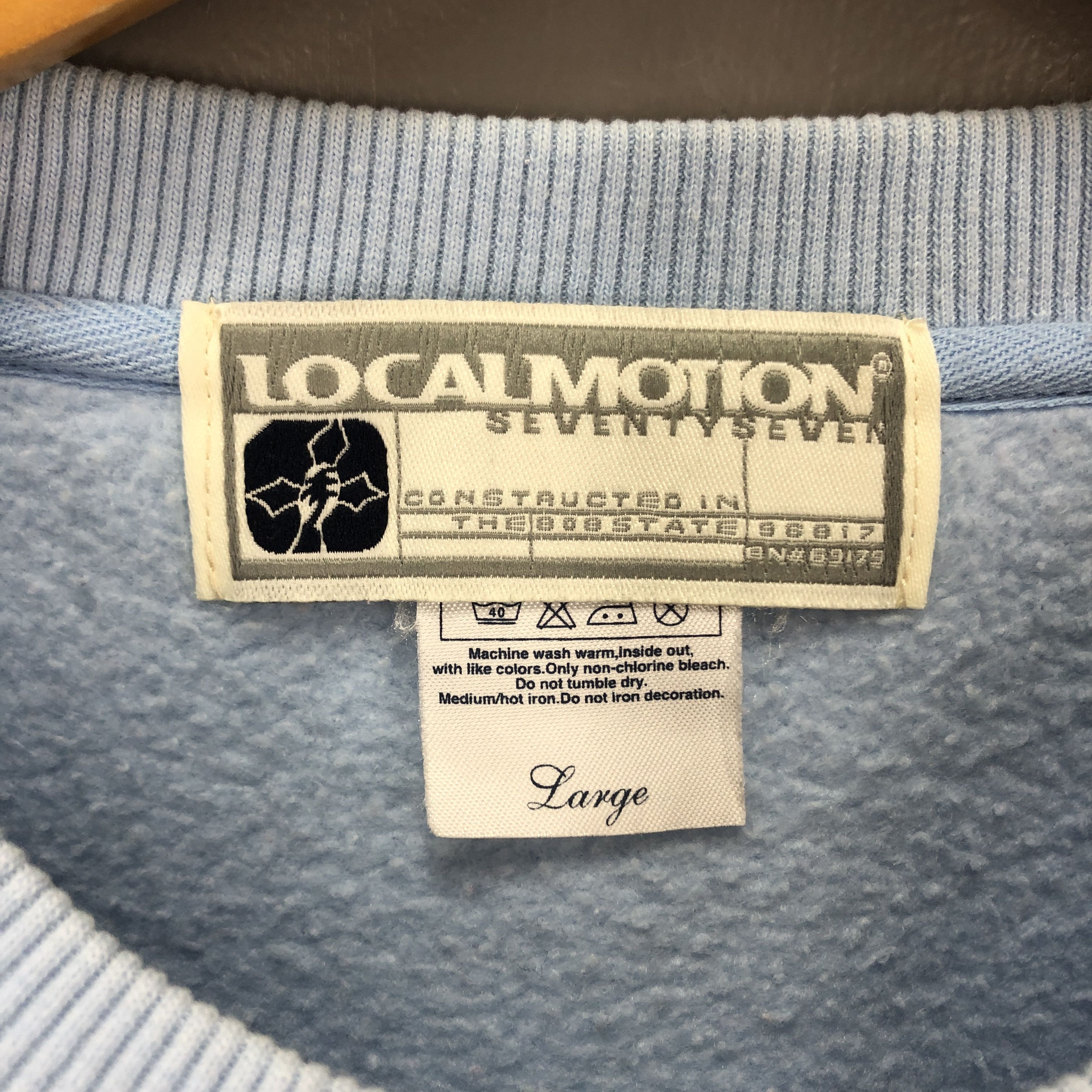 Vintage LOCAL MOTION Hawaii Ocean Blue Crew Neck Sweatshirt #1015/AJ Size US L / EU 52-54 / 3 - 14 Thumbnail