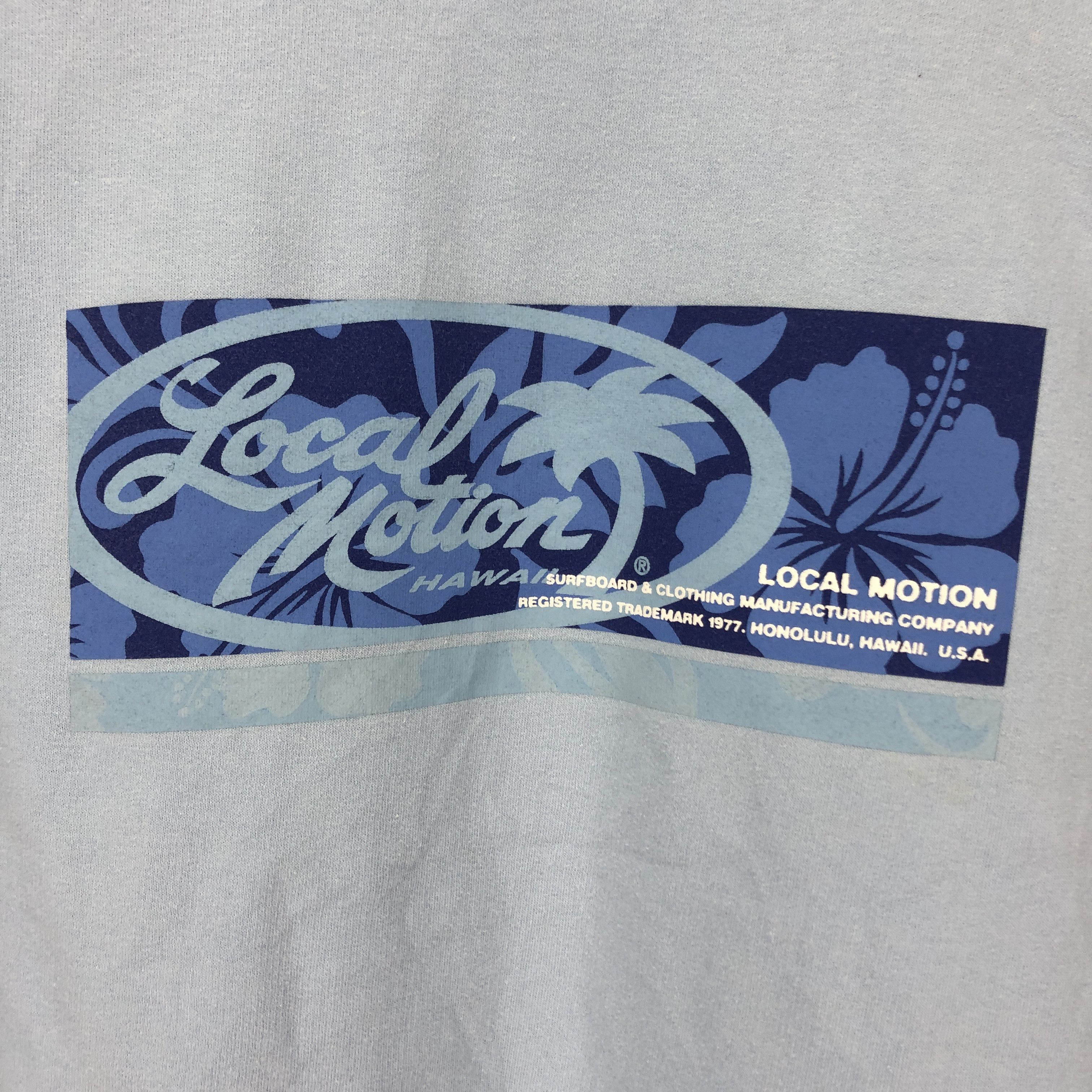 Vintage LOCAL MOTION Hawaii Ocean Blue Crew Neck Sweatshirt #1015/AJ Size US L / EU 52-54 / 3 - 2 Thumbnail