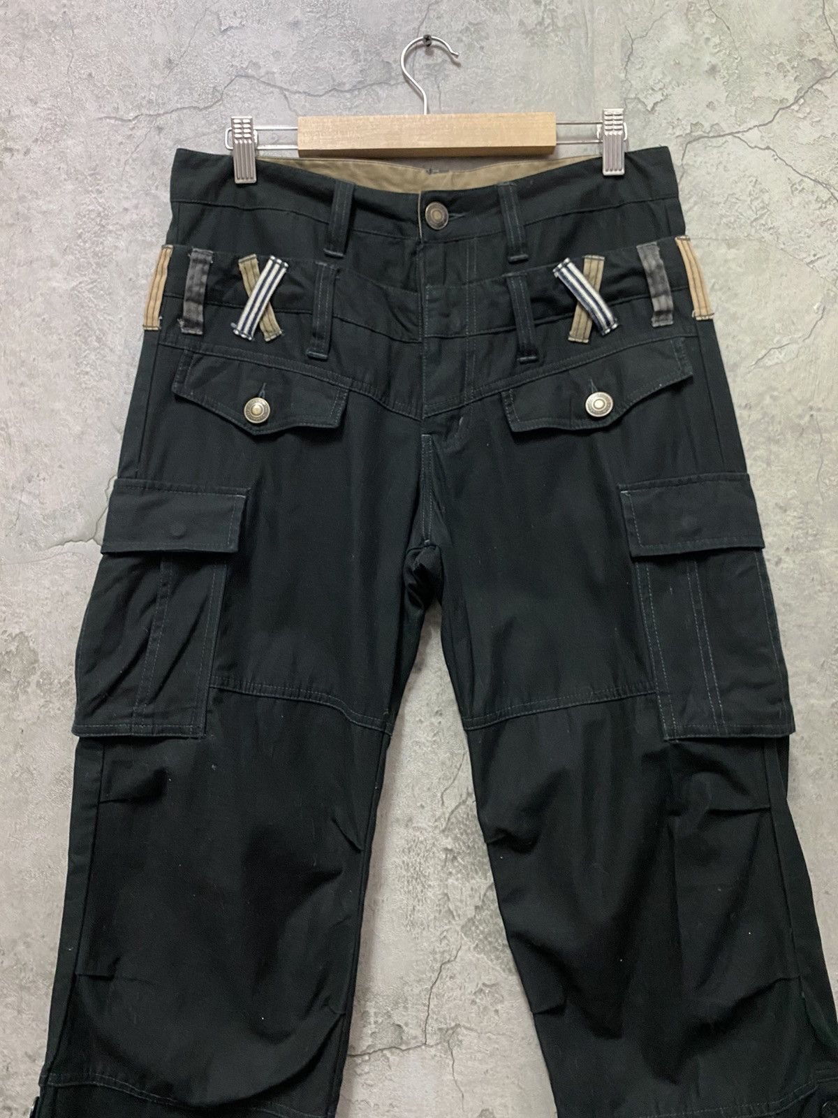 Japanese Brand Japan Brand Cargo Reconstructed Double waist Pants Size US 30 / EU 46 - 5 Thumbnail