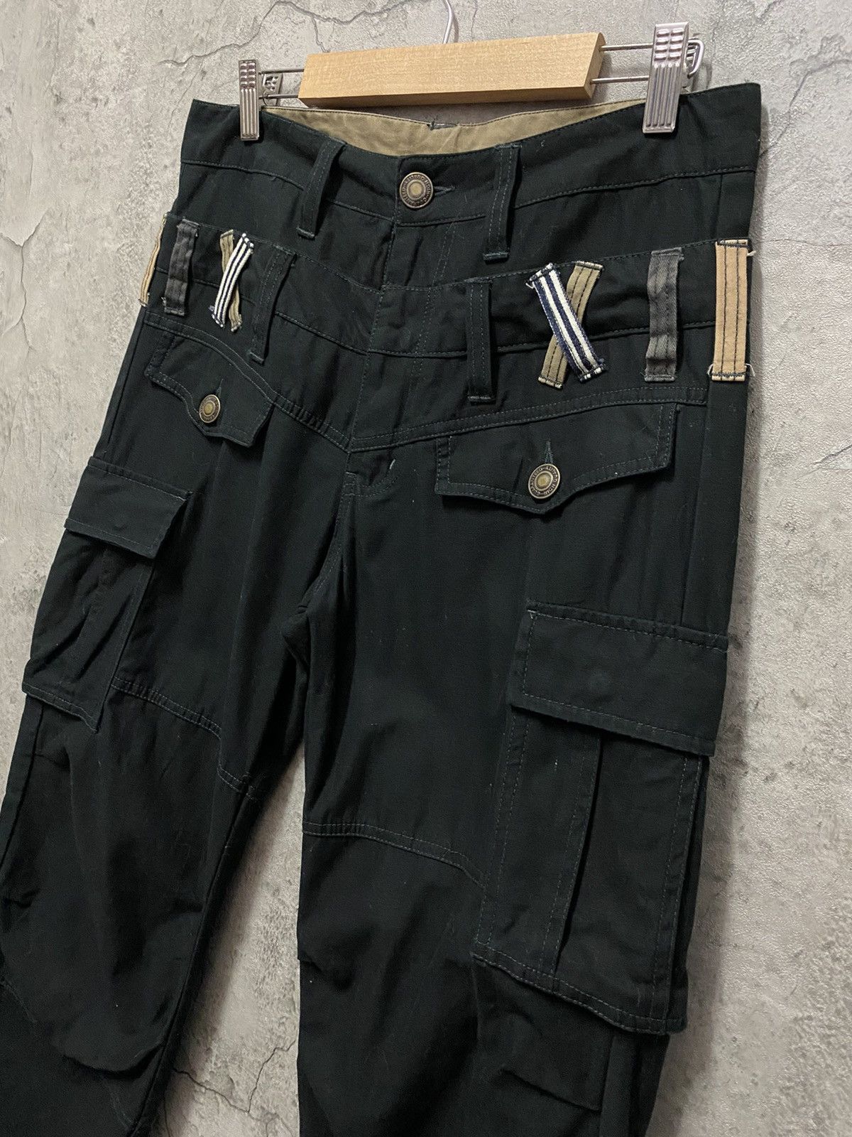 Japanese Brand Japan Brand Cargo Reconstructed Double waist Pants Size US 30 / EU 46 - 6 Thumbnail