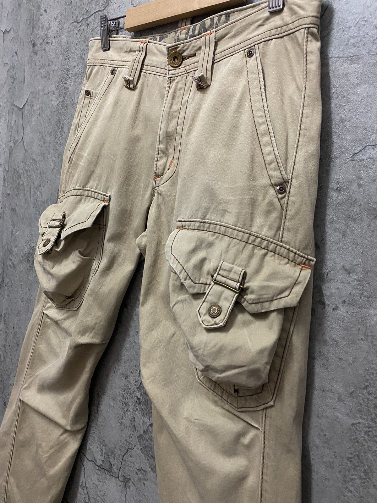Edwin × Japanese Brand Vintage Edwin 505 Japan Cargo Bush flared Pants Size US 30 / EU 46 - 6 Thumbnail