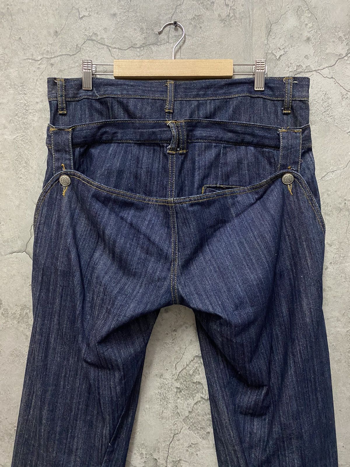 GOSTAR DE FUGA Japan Brand Decom Cargo Triple Waist Reconstructed Denim Size US 34 / EU 50 - 6 Thumbnail