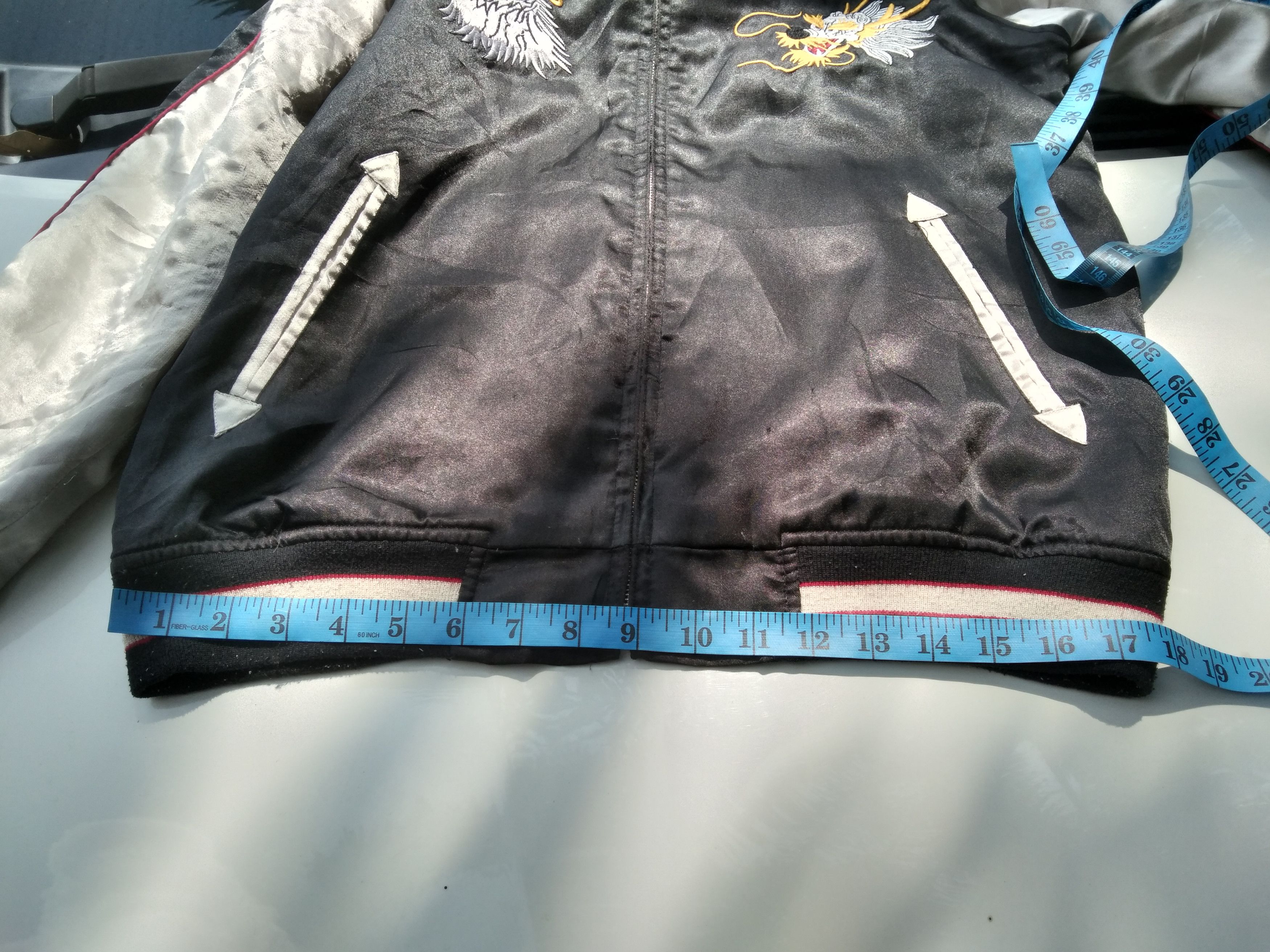 Japanese Brand VINTAGE JAPANESE SUKAJAN JACKET (HEAVILYUSED) Size US L / EU 52-54 / 3 - 15 Thumbnail