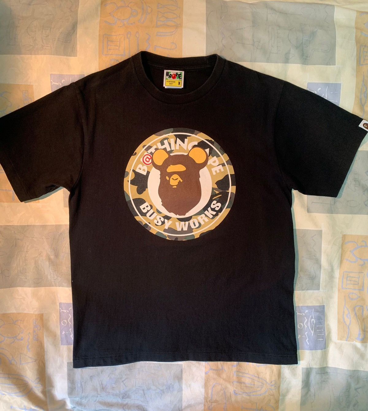 BAPE x Medicom Toy Camo Bear Tee (FW21) Black