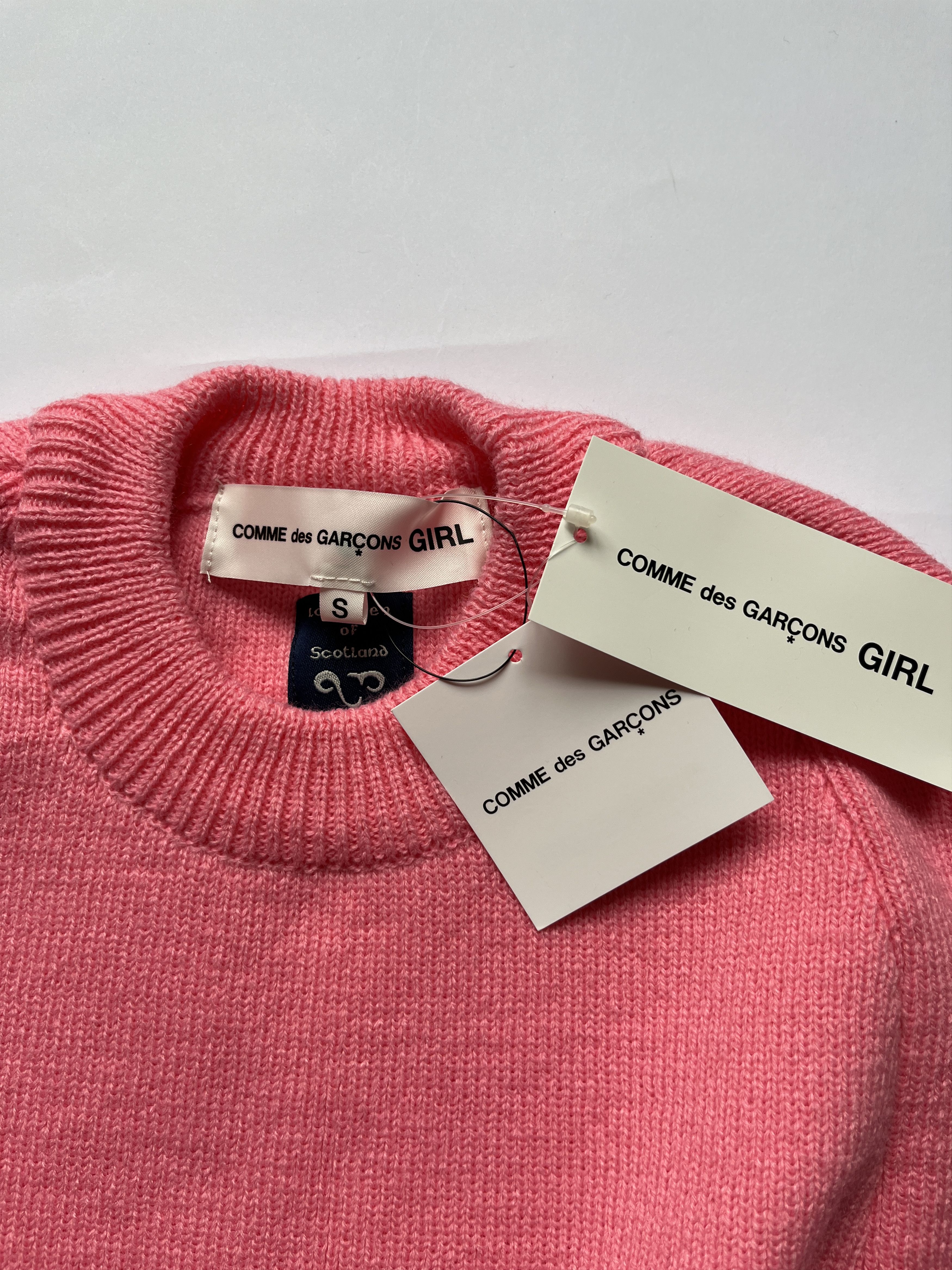 Comme des Garcons ⚡️QUICK SALE⚡️2020 Comme des Garçons Pink Knit Sweater Cape Size S / US 4 / IT 40 - 3 Thumbnail