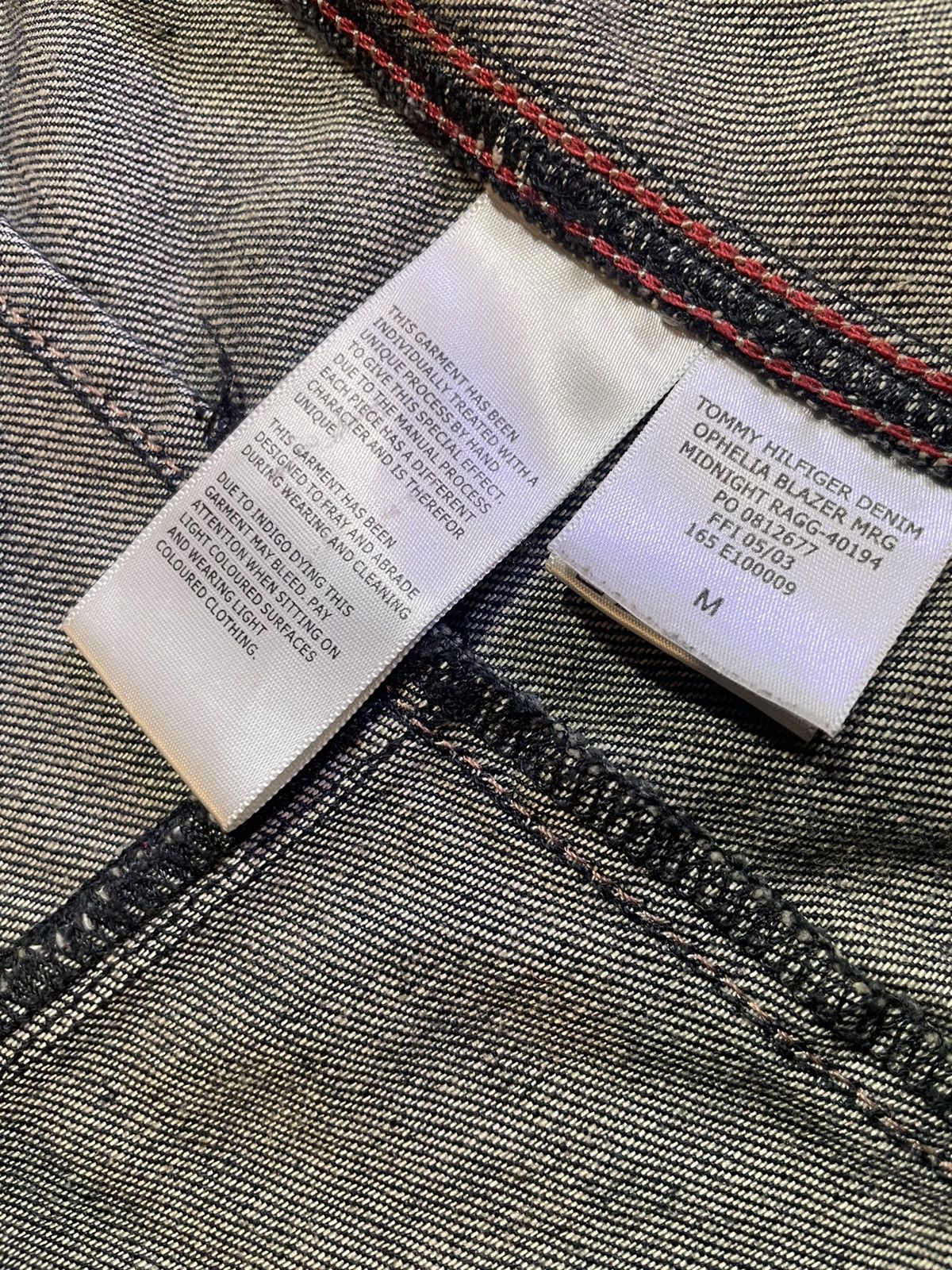 Tommy Hilfiger × Tommy Jeans Tommy Hilfiger Denim Ophelia Blazer Vintage Size S / US 4 / IT 40 - 5 Thumbnail