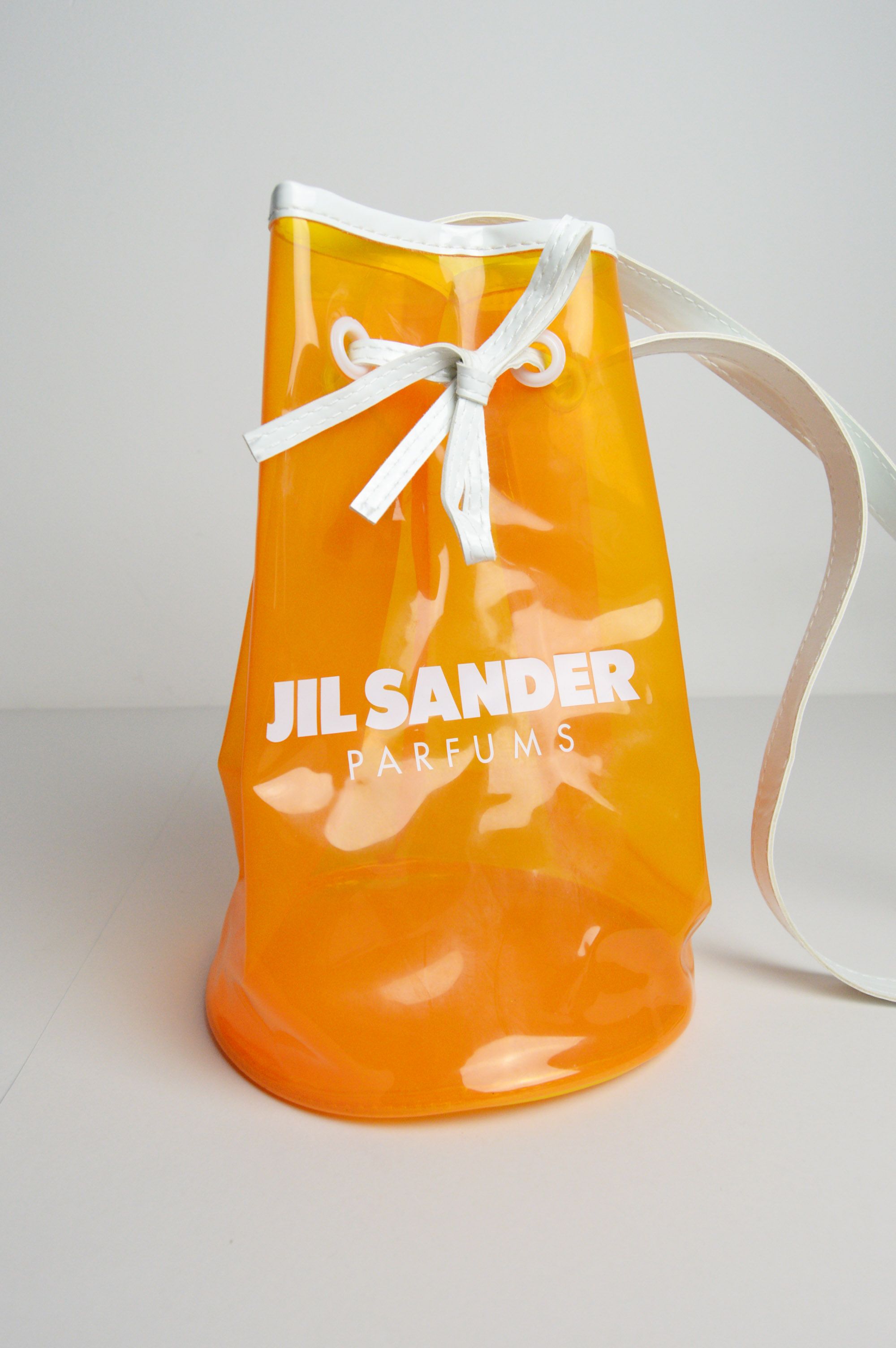 Pre-owned Jil Sander X Vintage Jil Sander Y2k Vintage Pvc Beach Bag In Orange