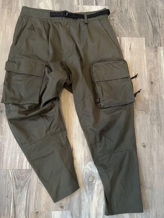 Nike ACG Woven Cargo Pants Sz Large Green/Cargo Khaki CD7646 325