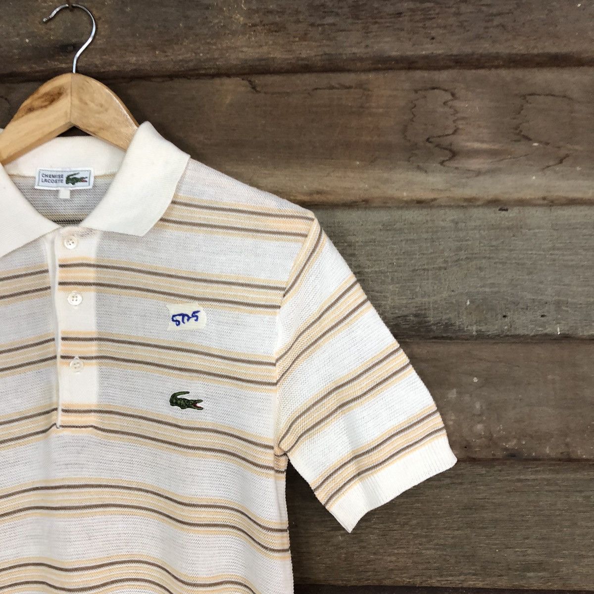 Lacoste Lacoste Stripe Brown Short Sleeve Tshirt #5725 Size US S / EU 44-46 / 1 - 4 Thumbnail