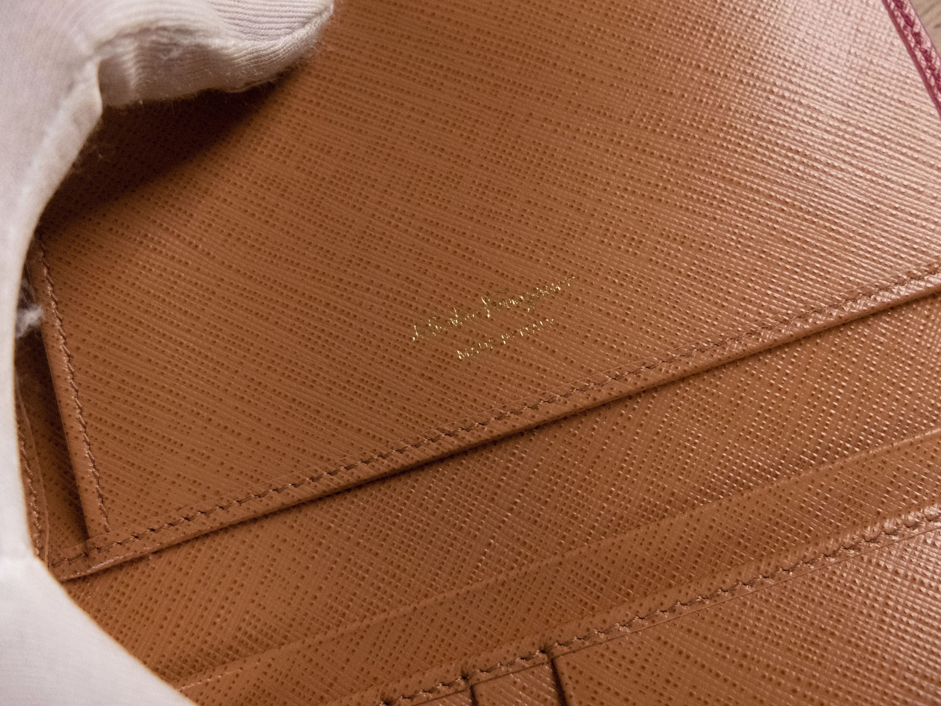 Salvatore Ferragamo SALVATORE FERRAGAMO red brown leather continental wallet Size ONE SIZE - 6 Thumbnail