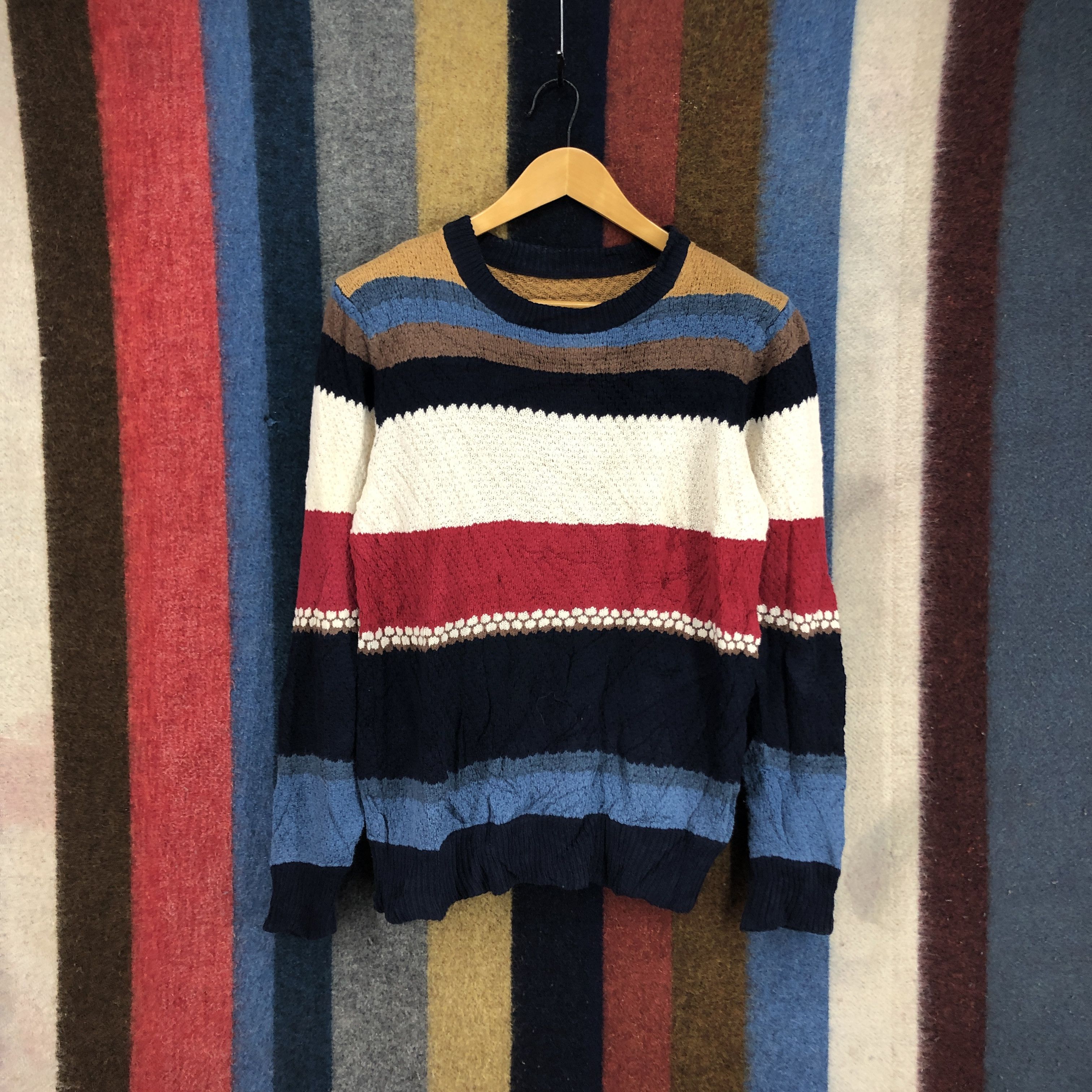 Japanese Brand UNION MADE SINCE 1998 Colourful Women Knitwear #0470/T Size S / US 4 / IT 40 - 1 Thumbnail