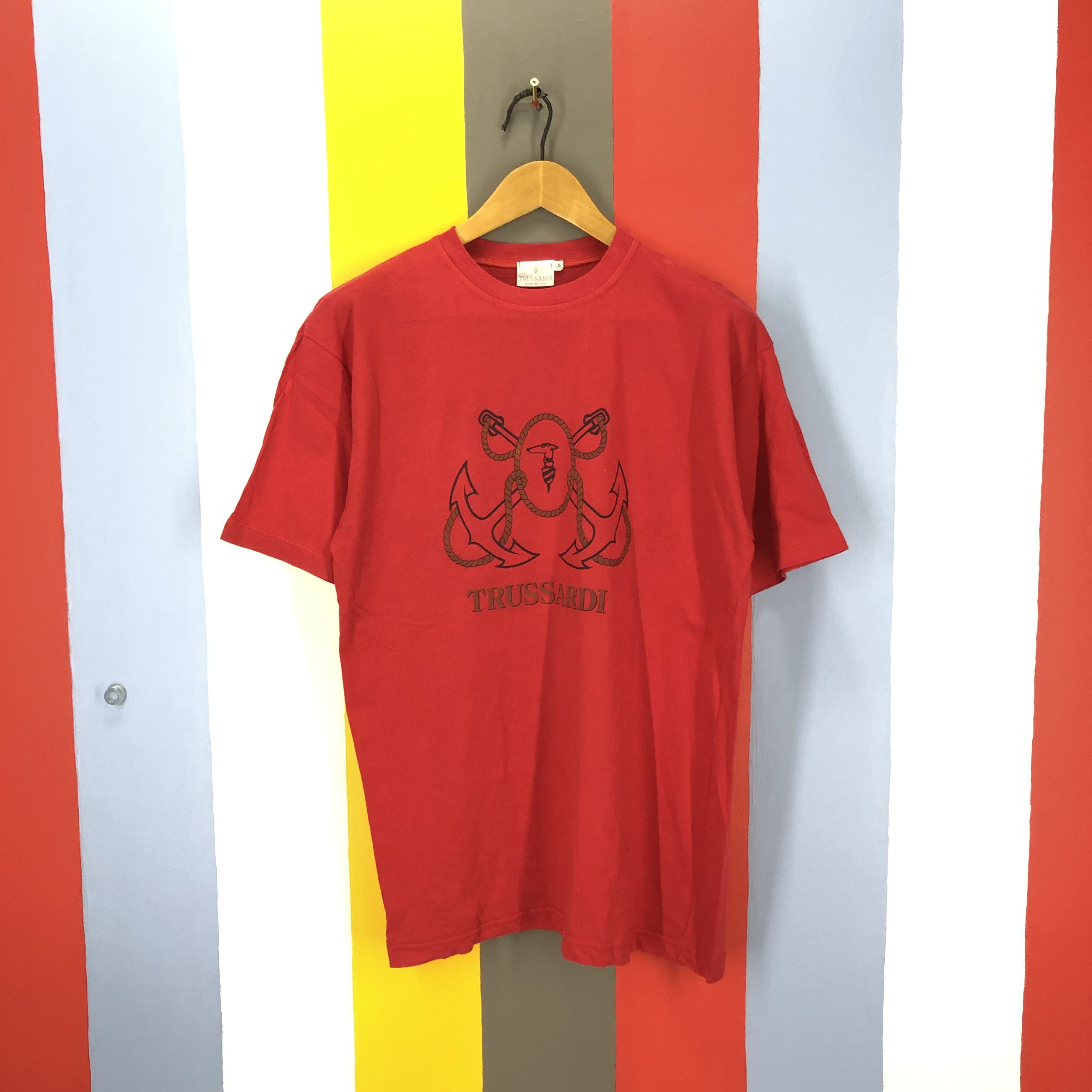 Trussardi TRUSSARDI Made In Italy Crew Neck T Shirt #1019/AJ Size US M / EU 48-50 / 2 - 1 Thumbnail