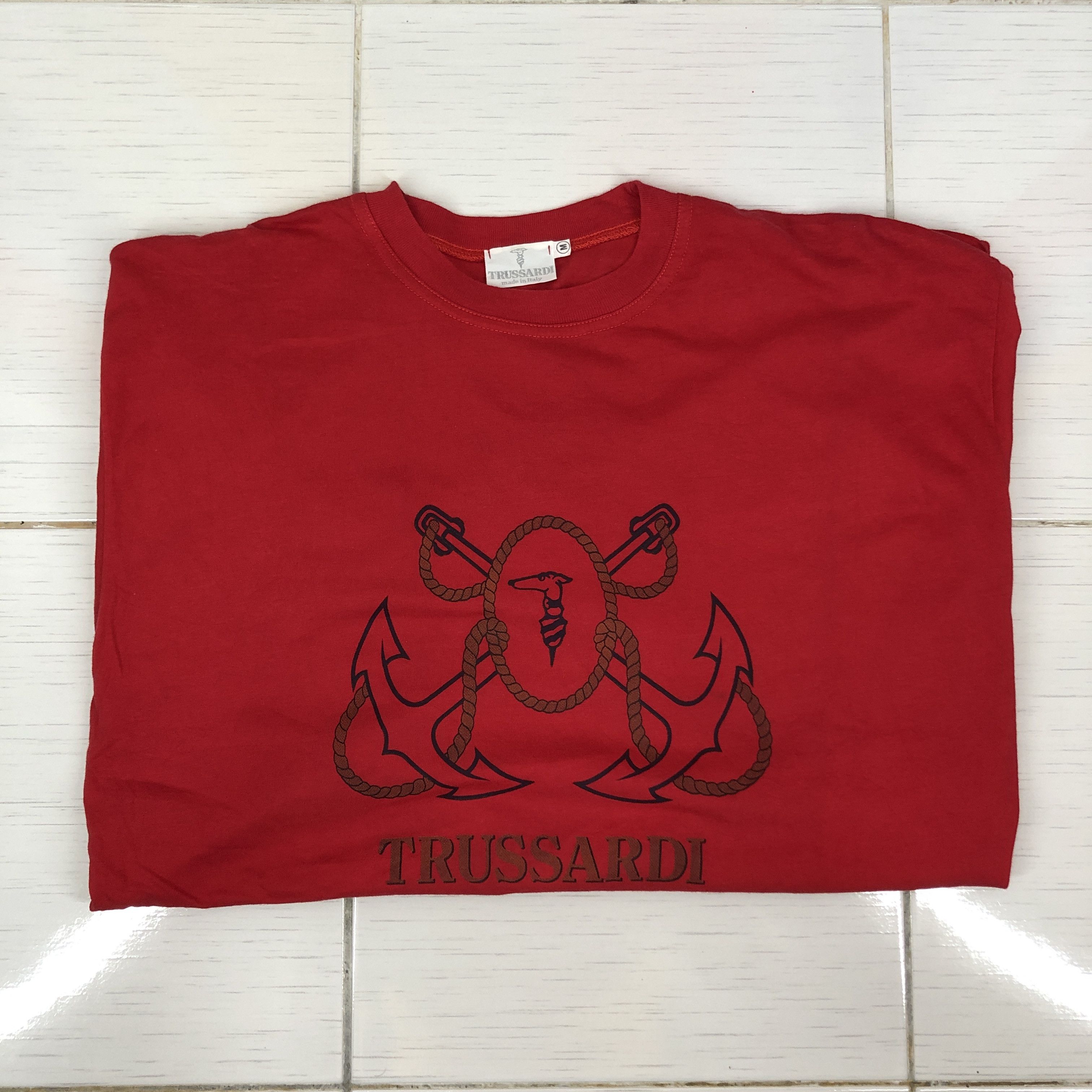 Trussardi TRUSSARDI Made In Italy Crew Neck T Shirt #1019/AJ Size US M / EU 48-50 / 2 - 2 Thumbnail