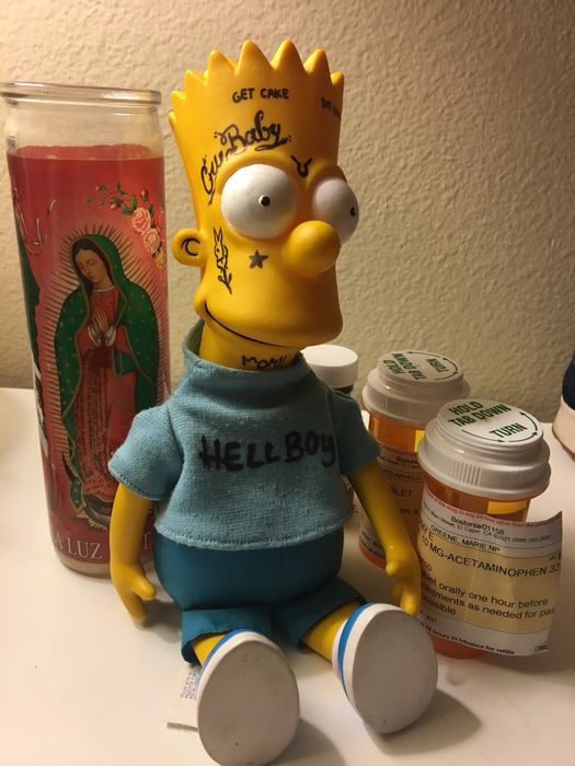 The Simpsons Lil Peep X Bart Simpson Doll Grailed