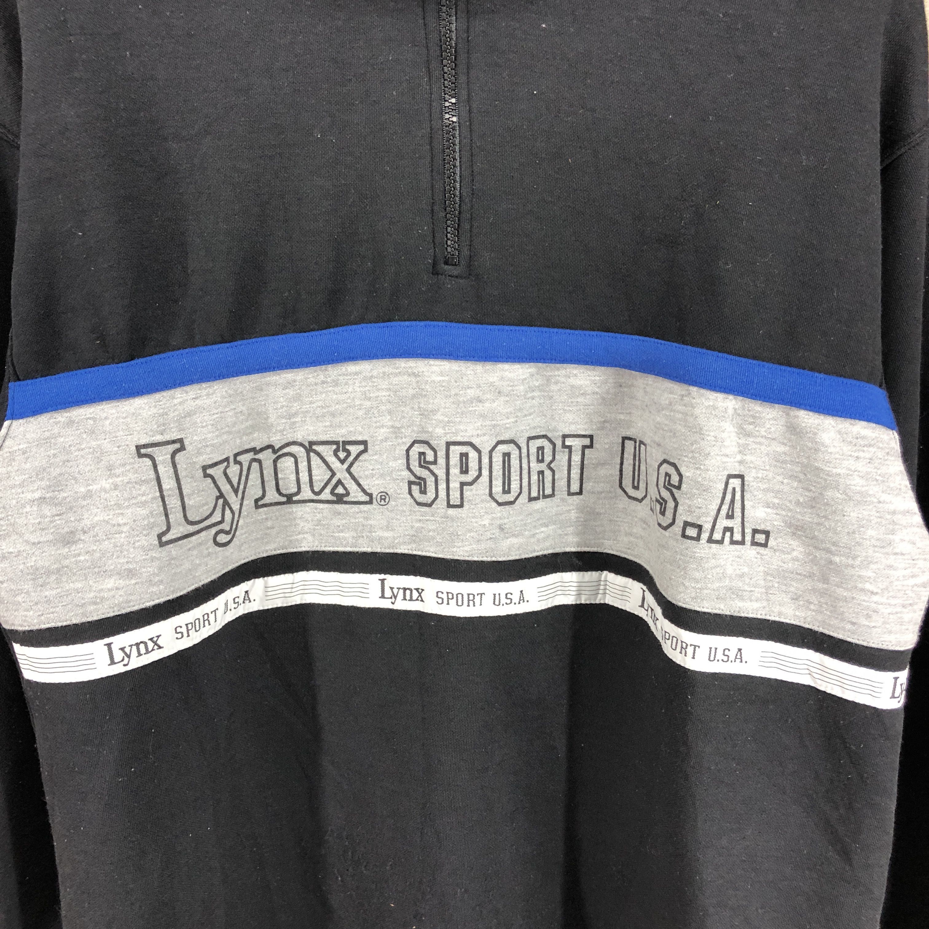 Vintage 90s Vintage LYNX SPORT U.S.A Turtle Neck Sweatshirt #0583/Y Size US M / EU 48-50 / 2 - 3 Thumbnail